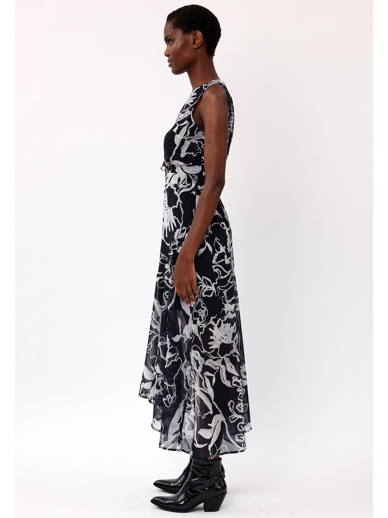 religion-amber-wrap-front-midi-dress--blackoutfit