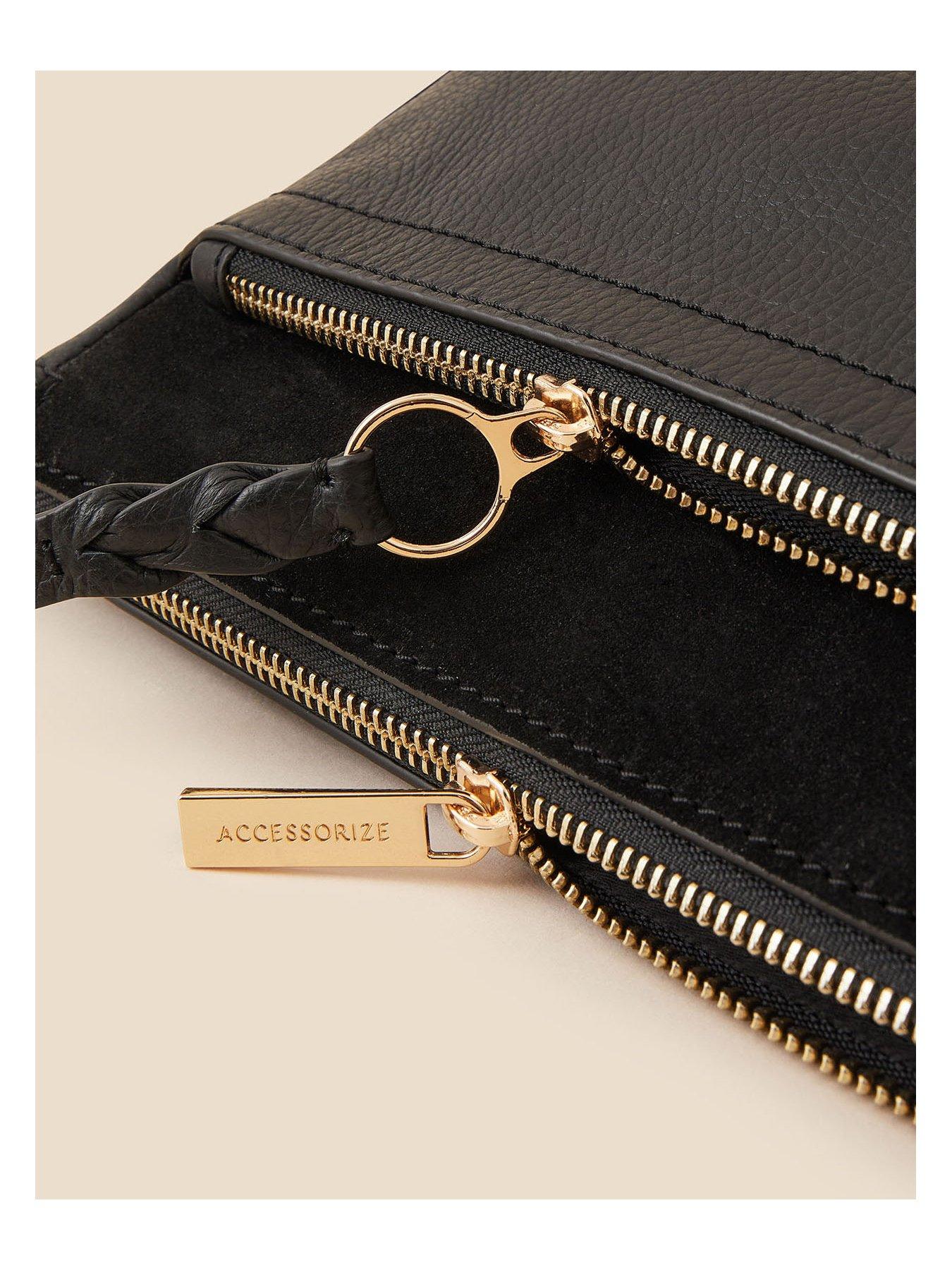 Image 4 of 4 of Accessorize Leather Messenger Bag