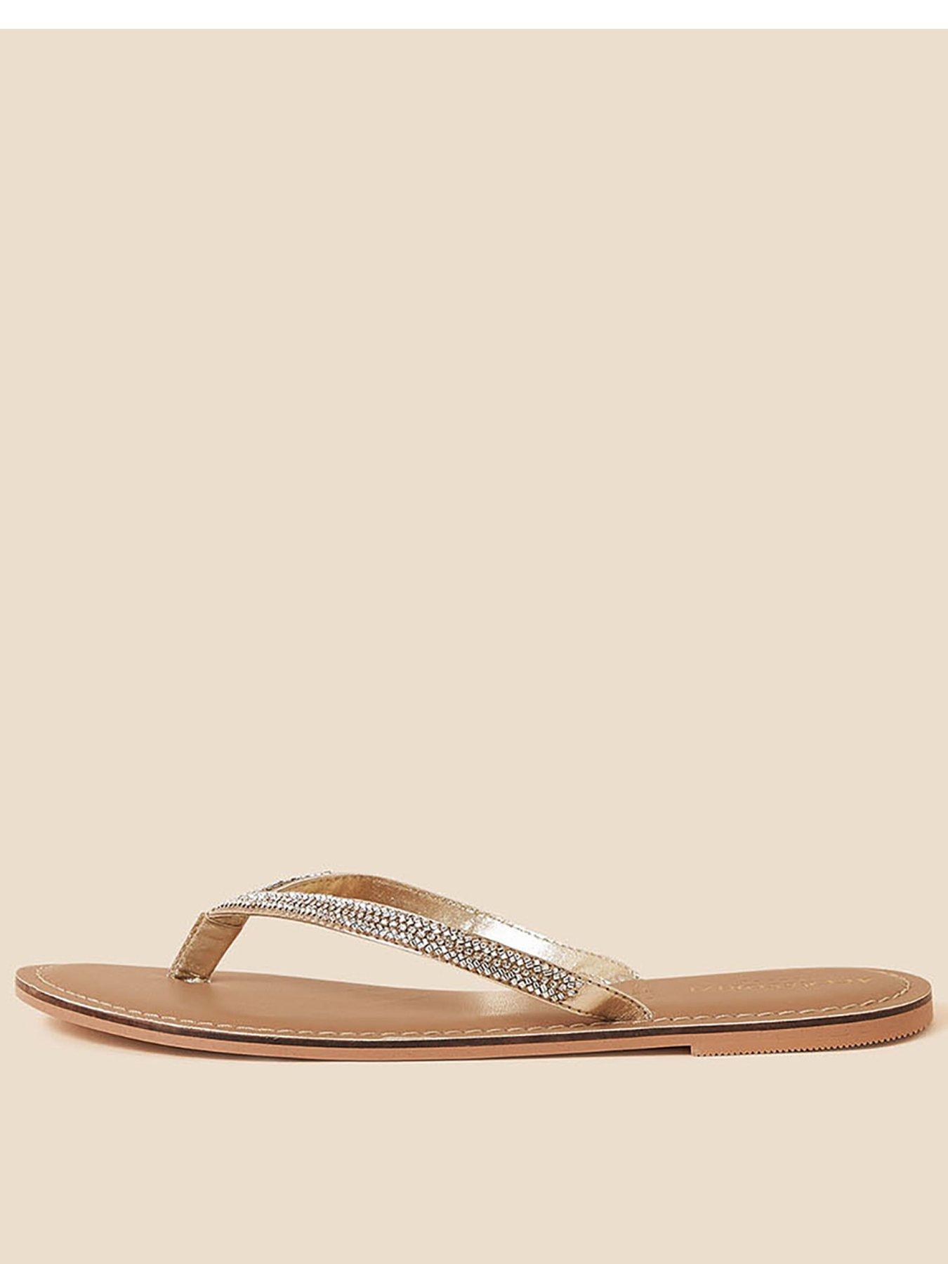 Accessorize Daniella Beaded Flip Flops - Multi