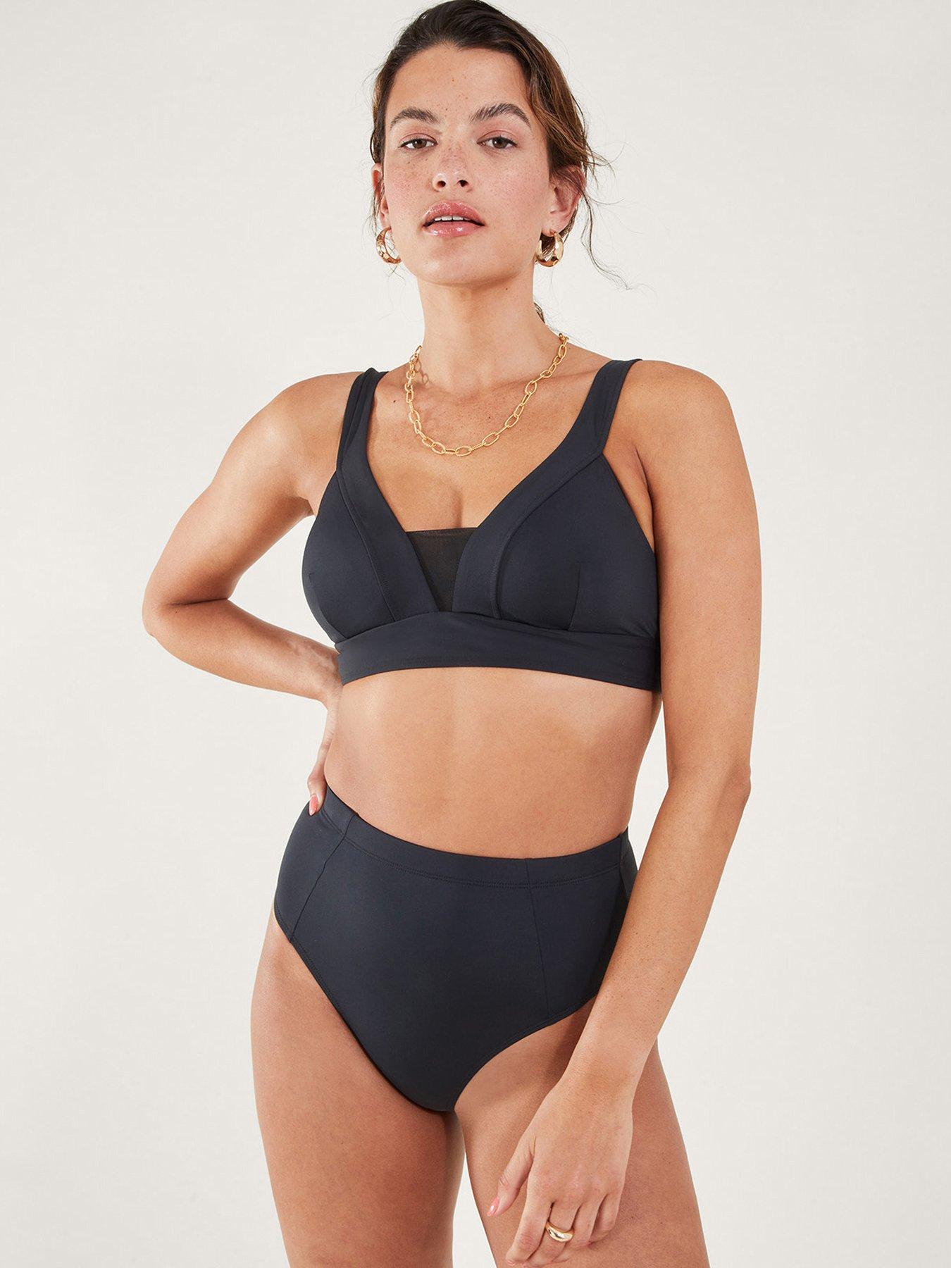 Image 1 of 4 of Accessorize Lexi Bikini Top - Black