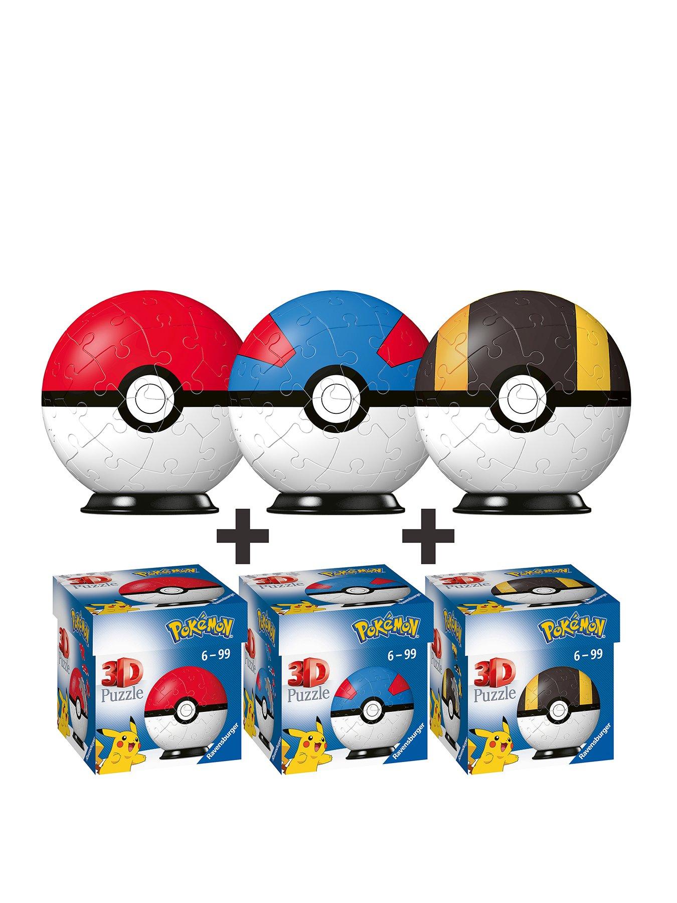 undefined Pokemon Pokeball 3D Puzzle Triple Pack