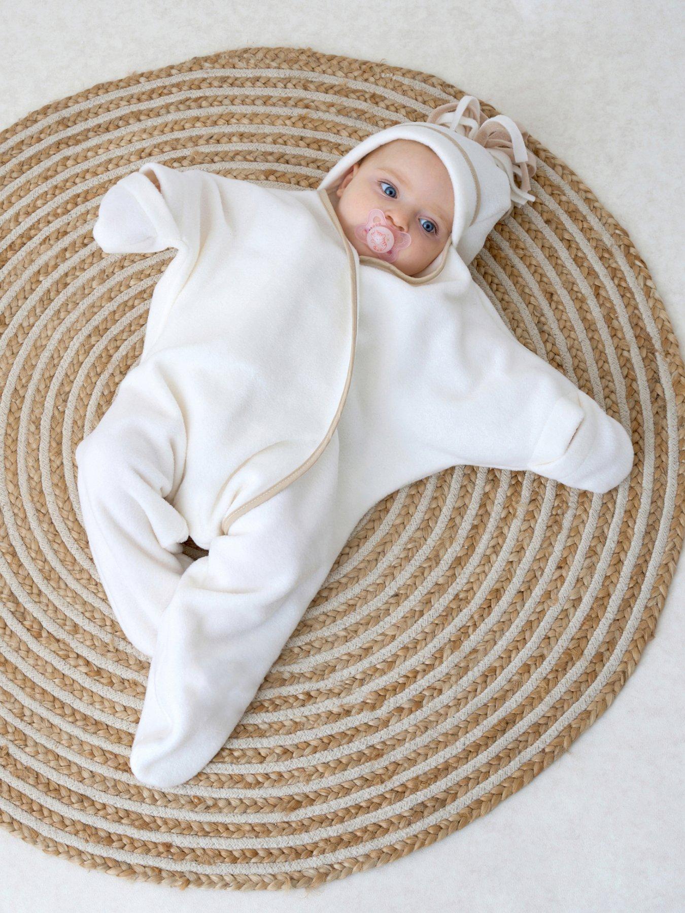 clair-de-lune-star-fleece-wrap-blanketnbsp--cream