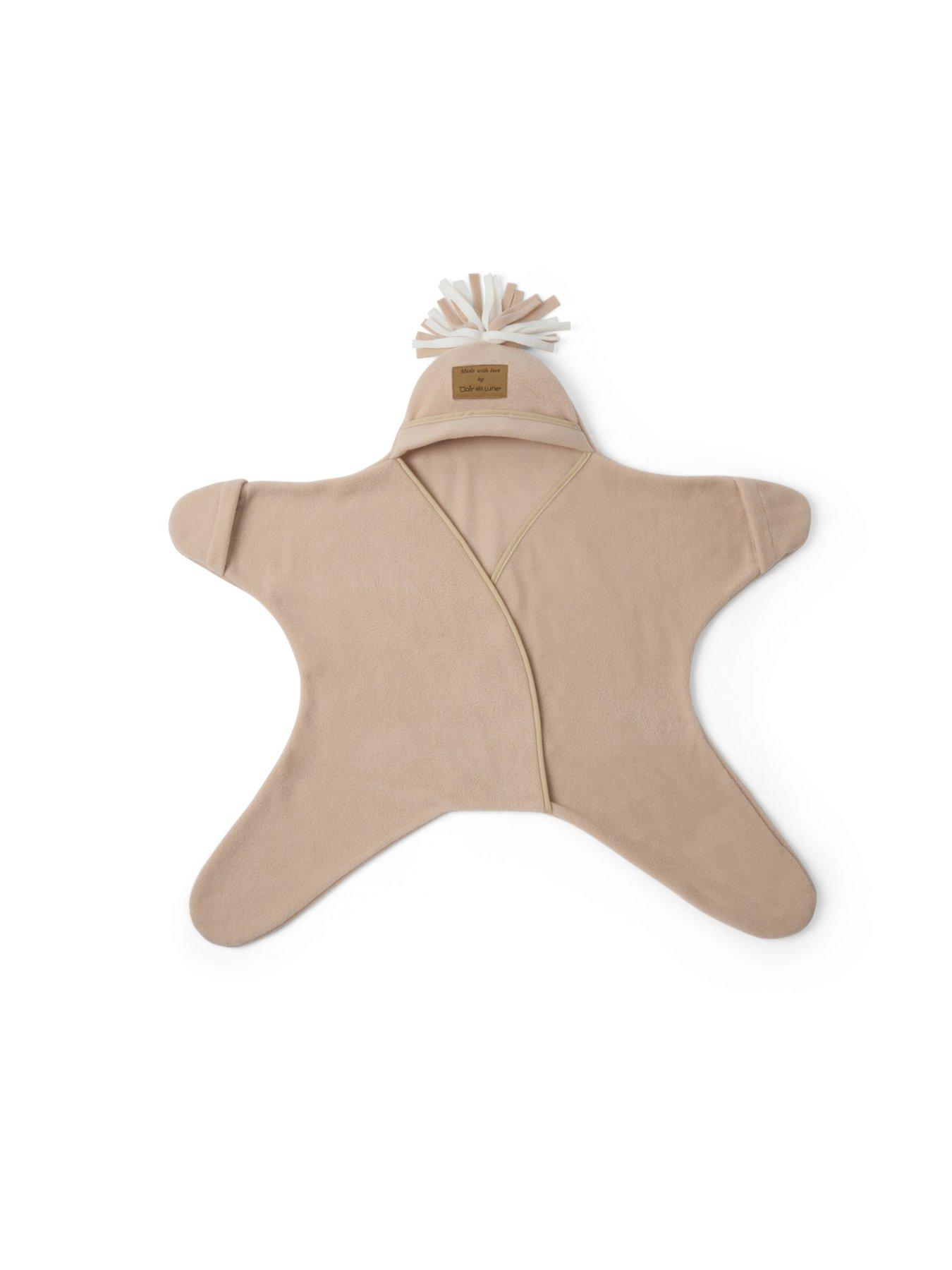 clair-de-lune-star-fleece-baby-wrap-blanket-0-6-months-oatmeal