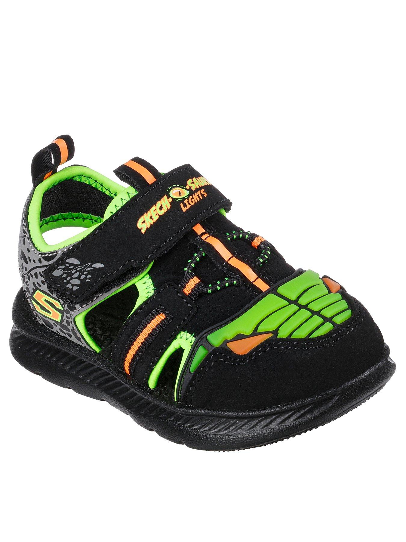 Skechers sandals shop kids black