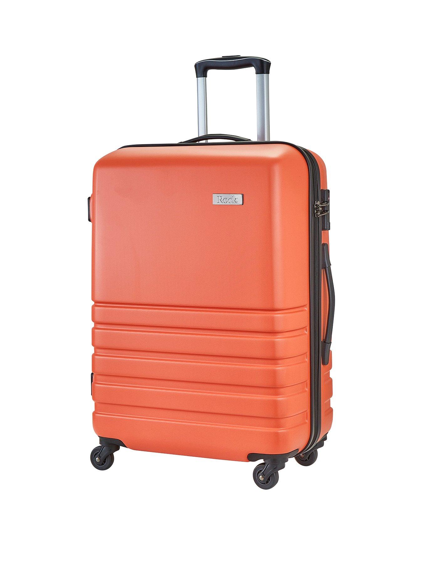 Orange luggage on sale