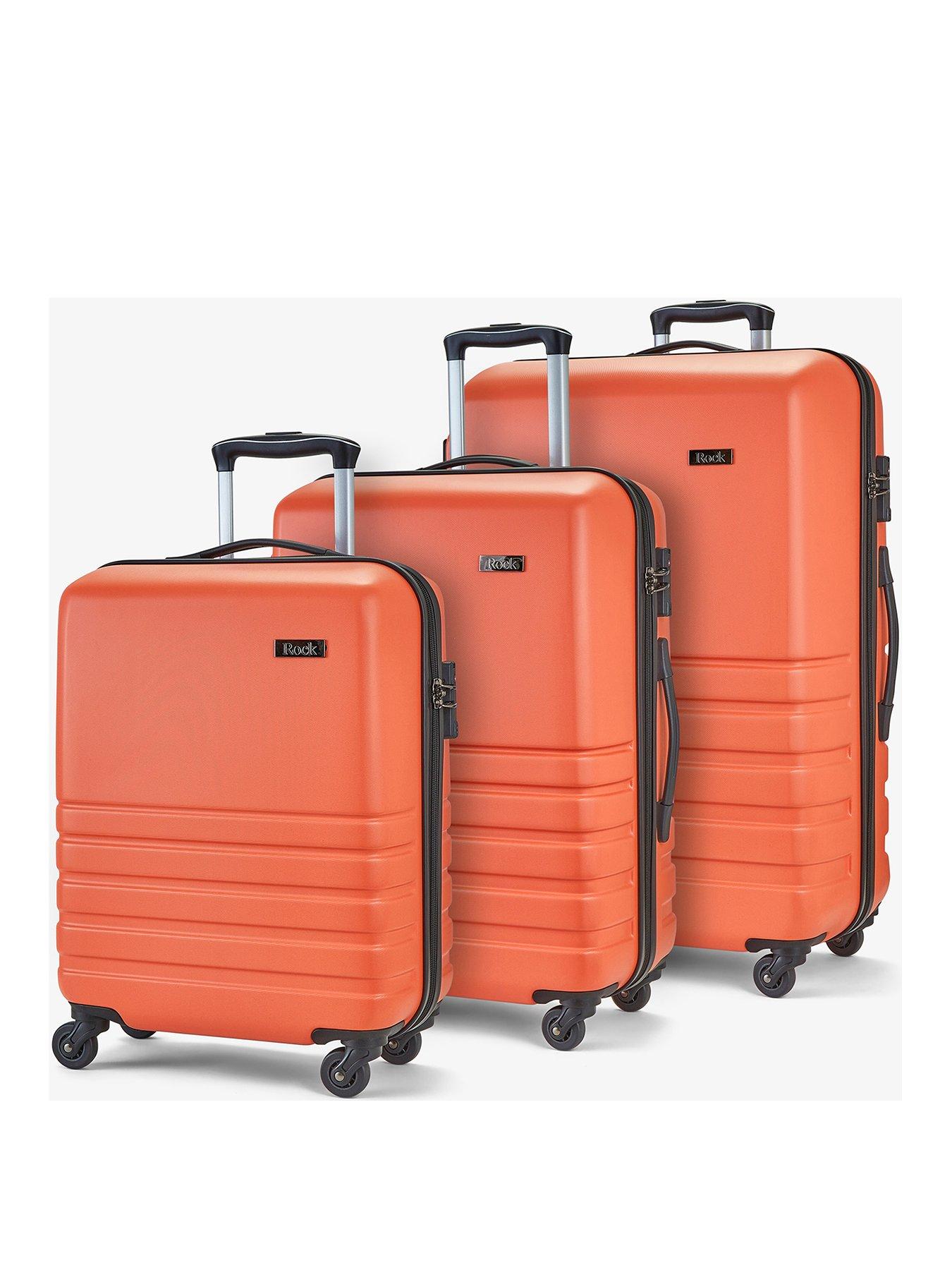 Rock Luggage Byron 3 Piece Set Hardshell 4 Wheel TSA Spinner