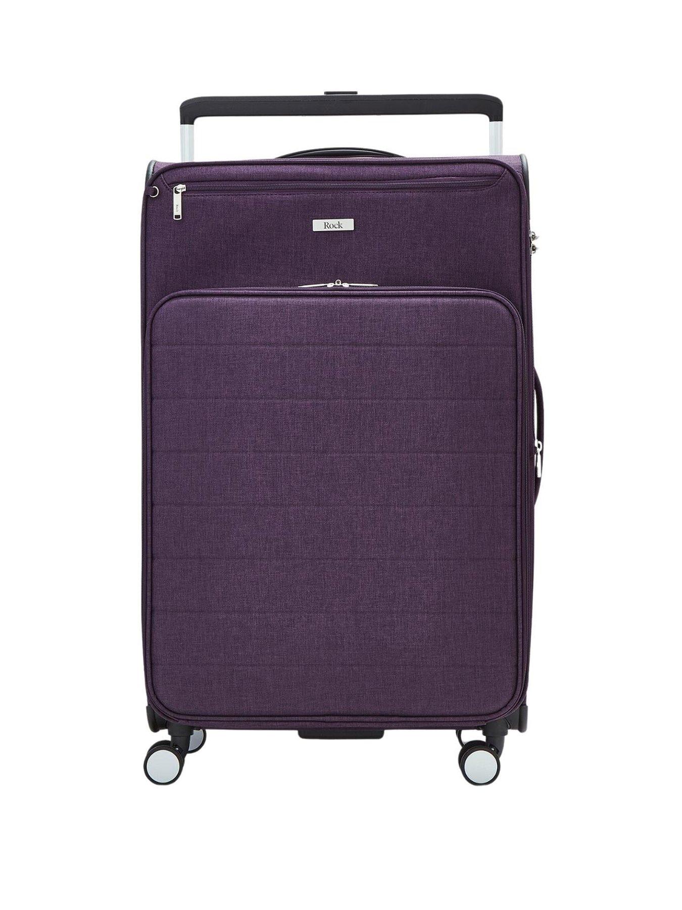 rock-luggage-rocklite-dlx-8-wheel-soft-unique-lightweight-large-suitcase-purplestillFront