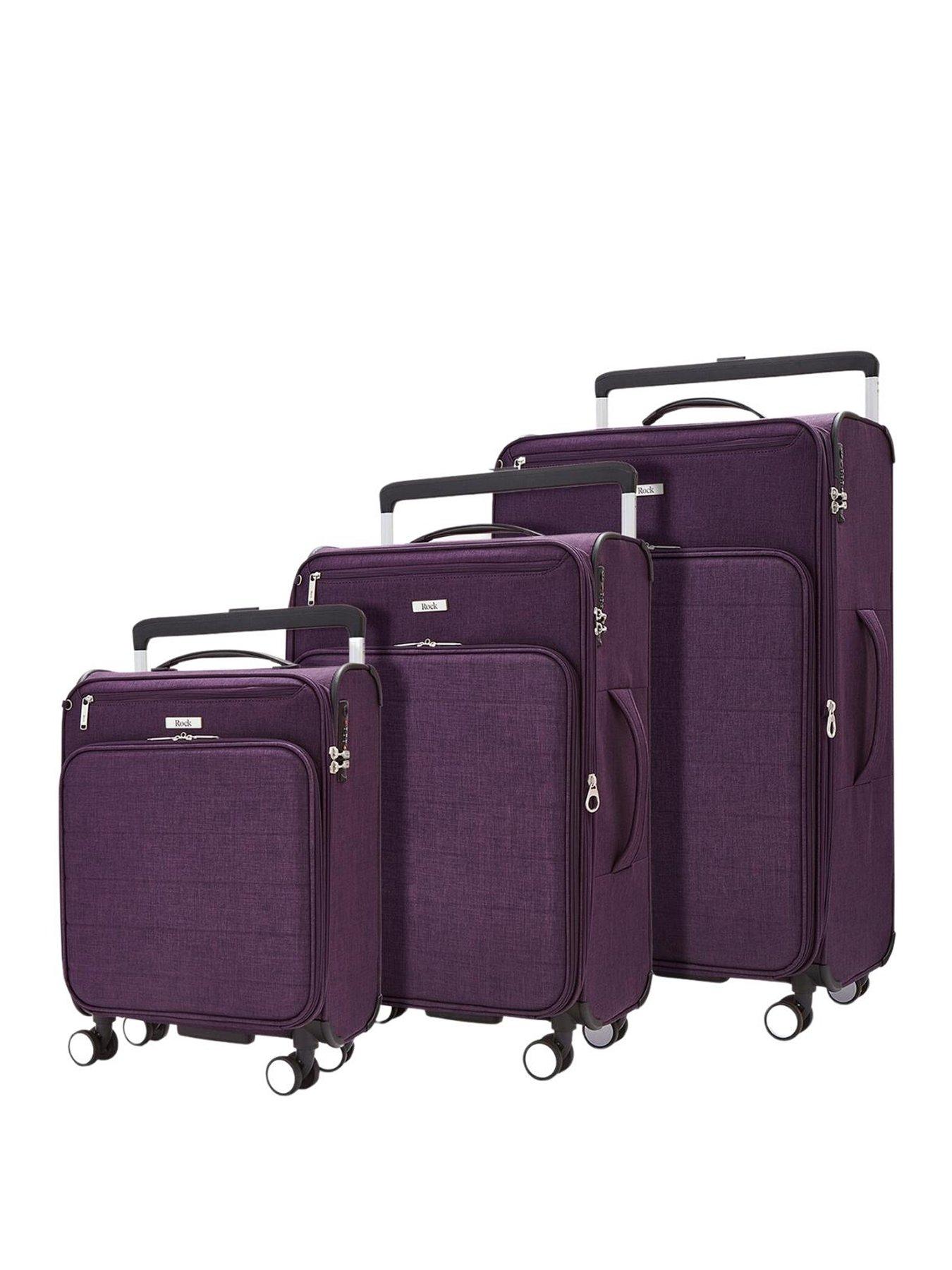 rock-luggage-rocklite-dlx-3-piece-set-8-wheel-soft-unique-lightweight-large-suitcase-purple