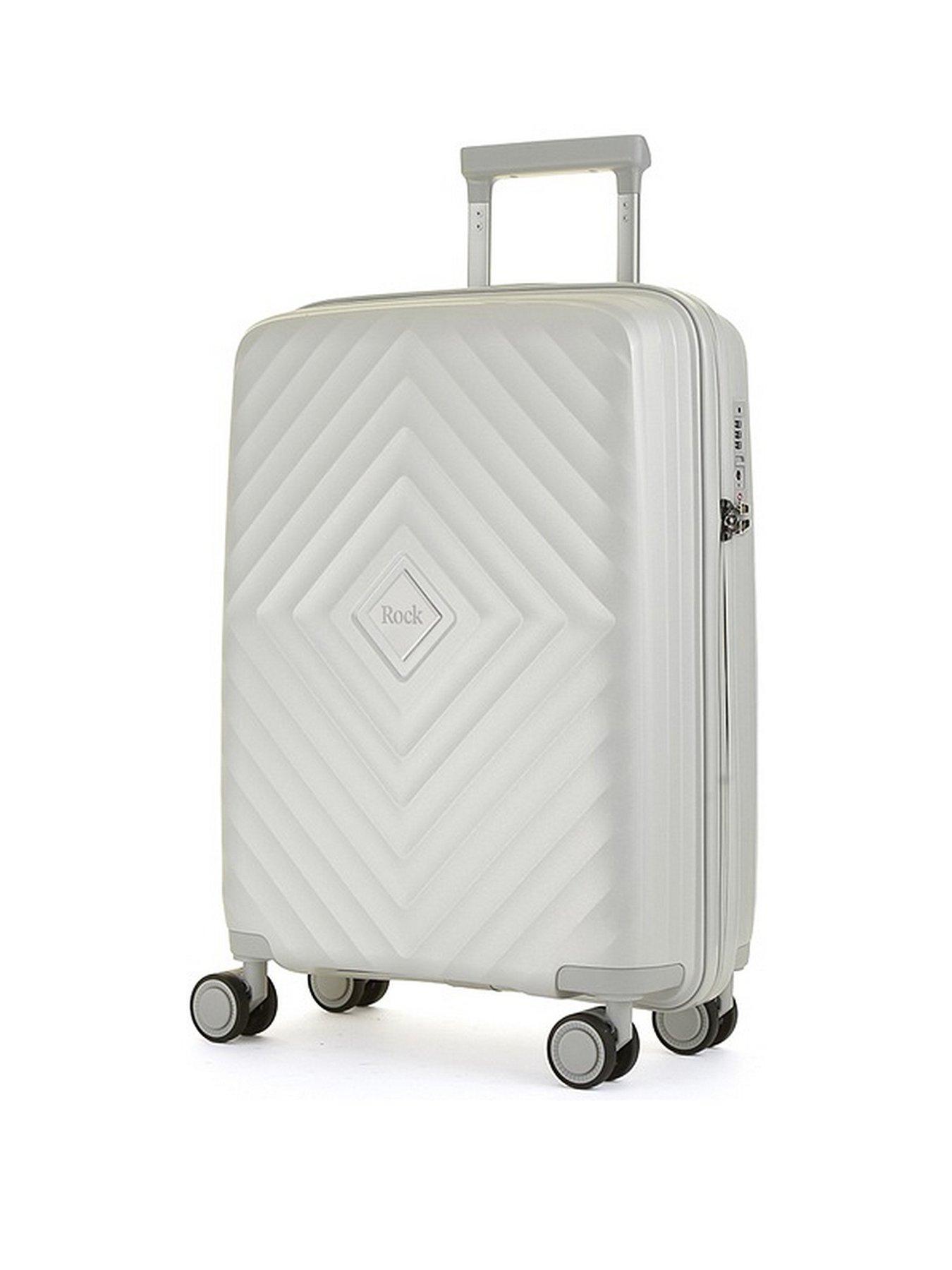 Rock Luggage Infinity 8 Wheel Hardshell Cabin Suitcase Gold