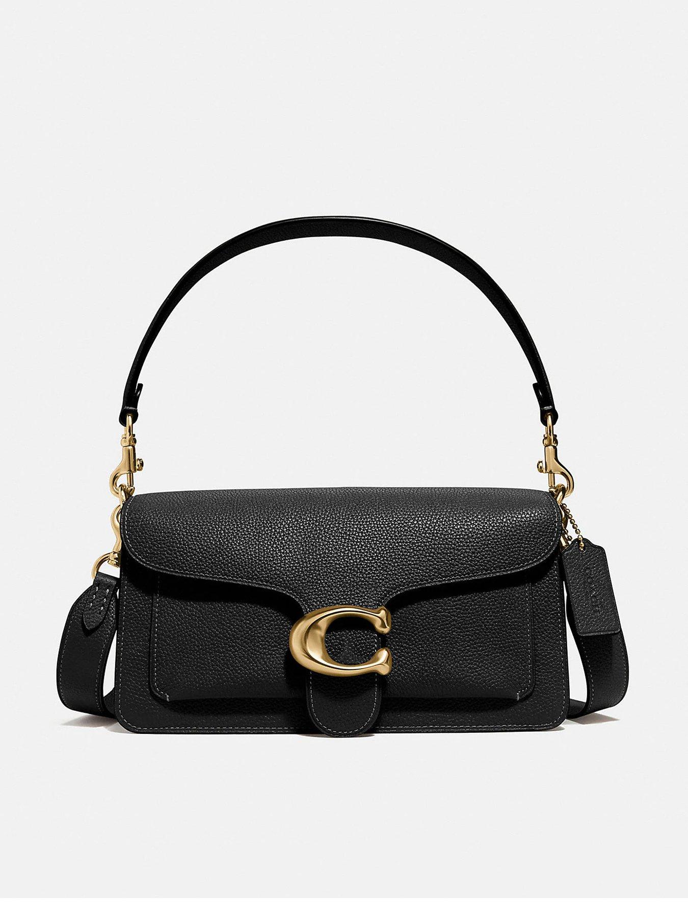 coach-tabbynbsp26-refresh-polished-pebble-leathernbspshoulder-bagnbsp--blackfront