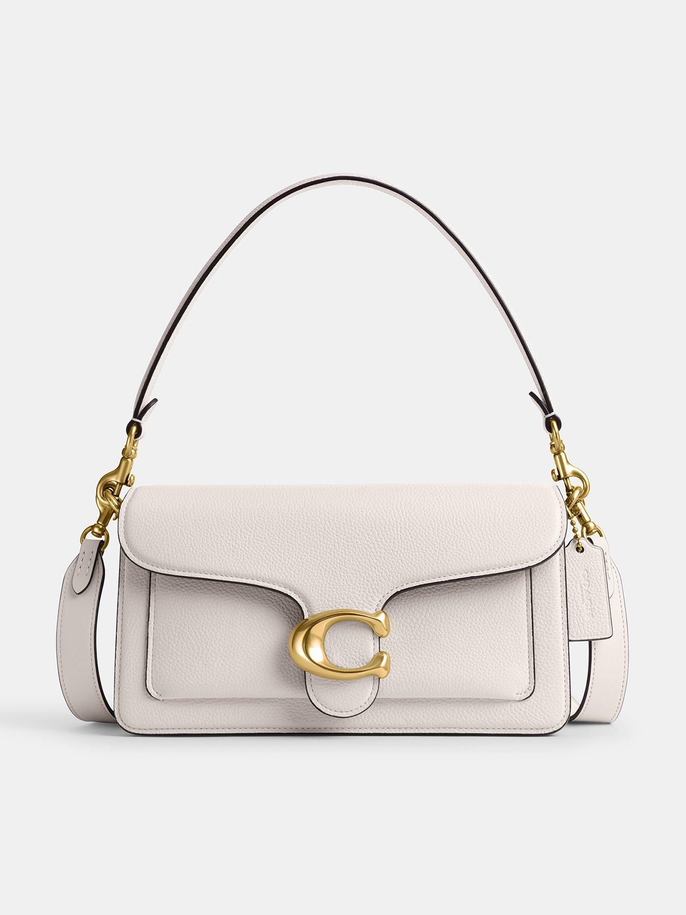 Image 1 of 6 of COACH Tabby 26 Refresh Polished Pebble Leather Shoulder Bag - Chalk