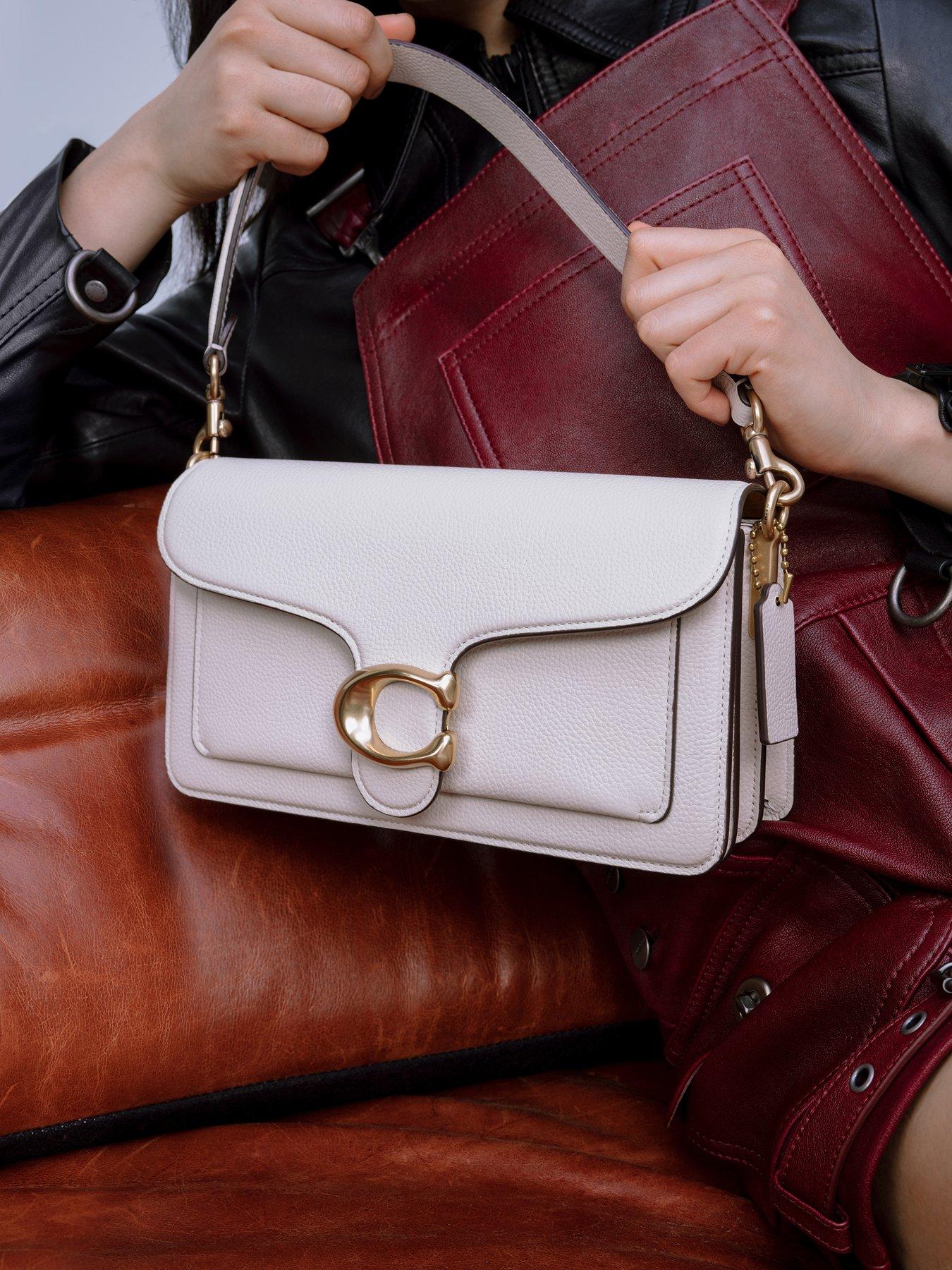 Image 6 of 6 of COACH Tabby 26 Refresh Polished Pebble Leather Shoulder Bag - Chalk