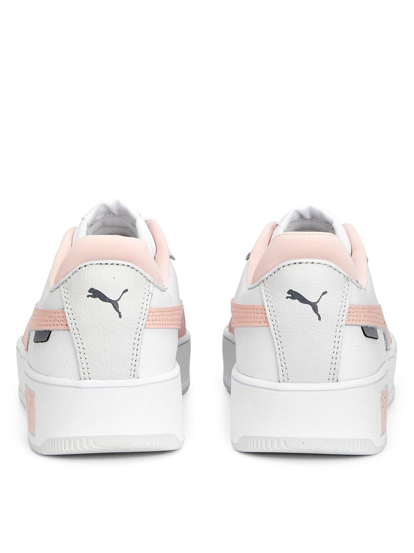 Grey and cheap pink puma trainers