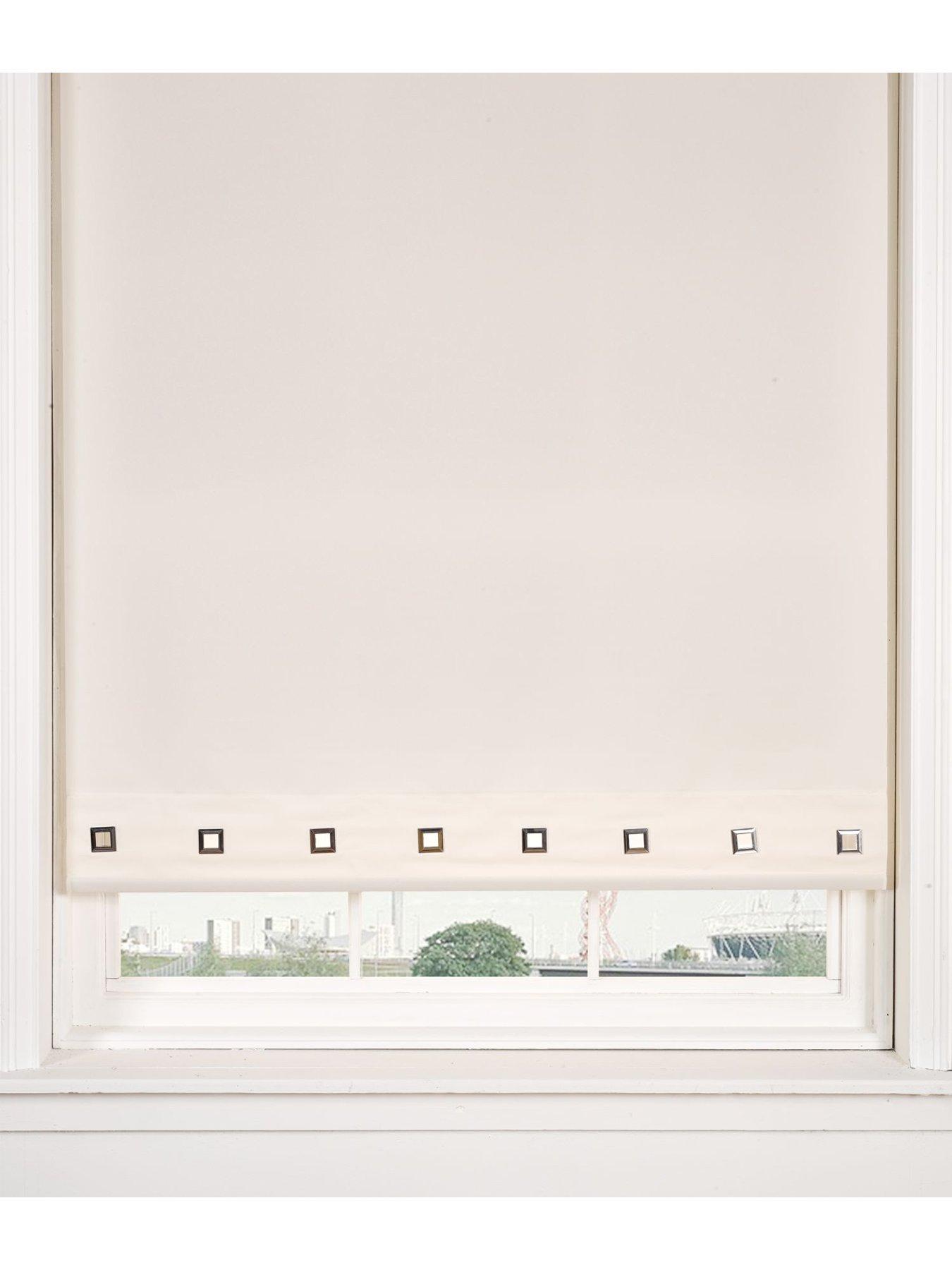 Image 1 of 4 of The Very Collection Plain Eyelet Roller Blind