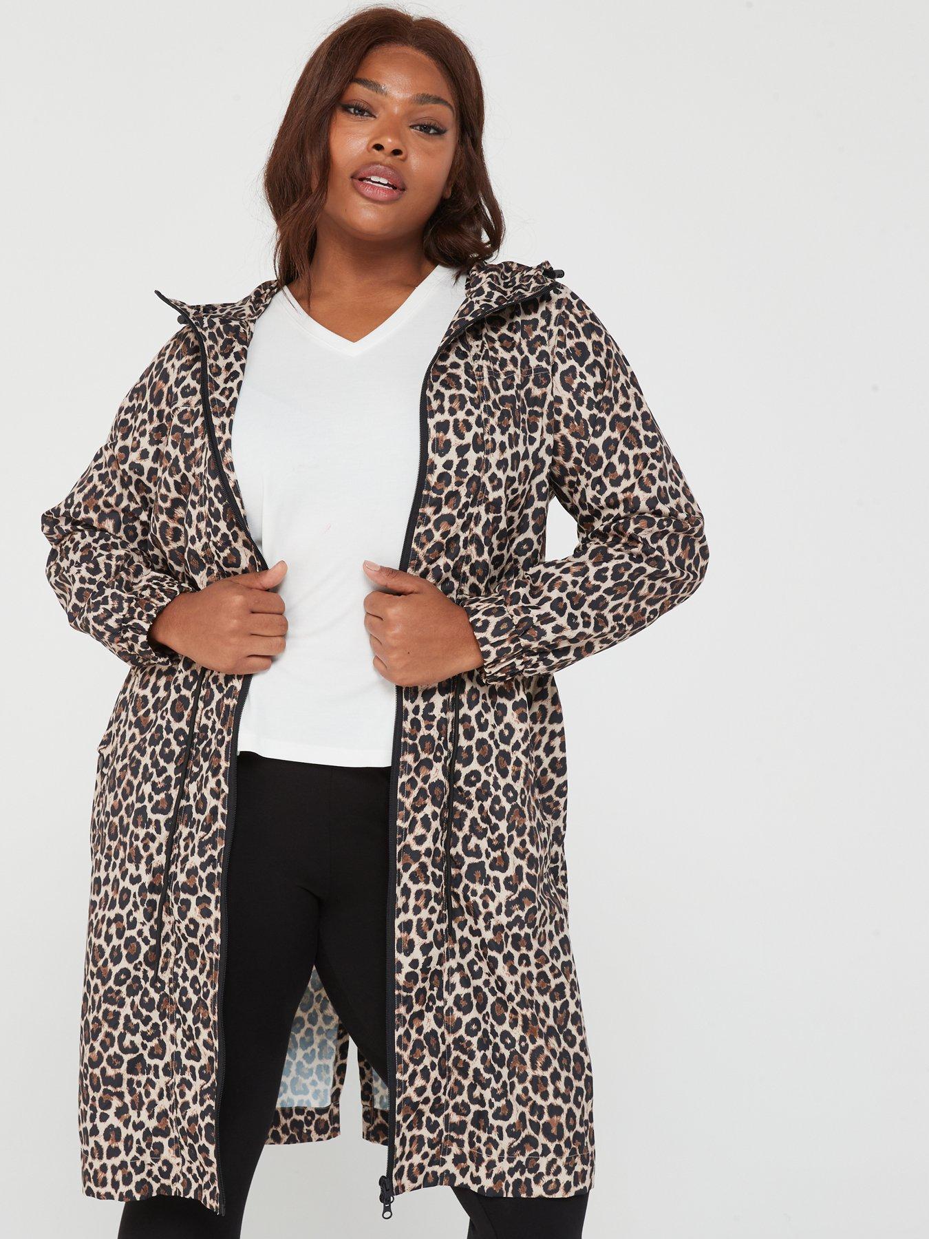 Leopard print hotsell coat size 22