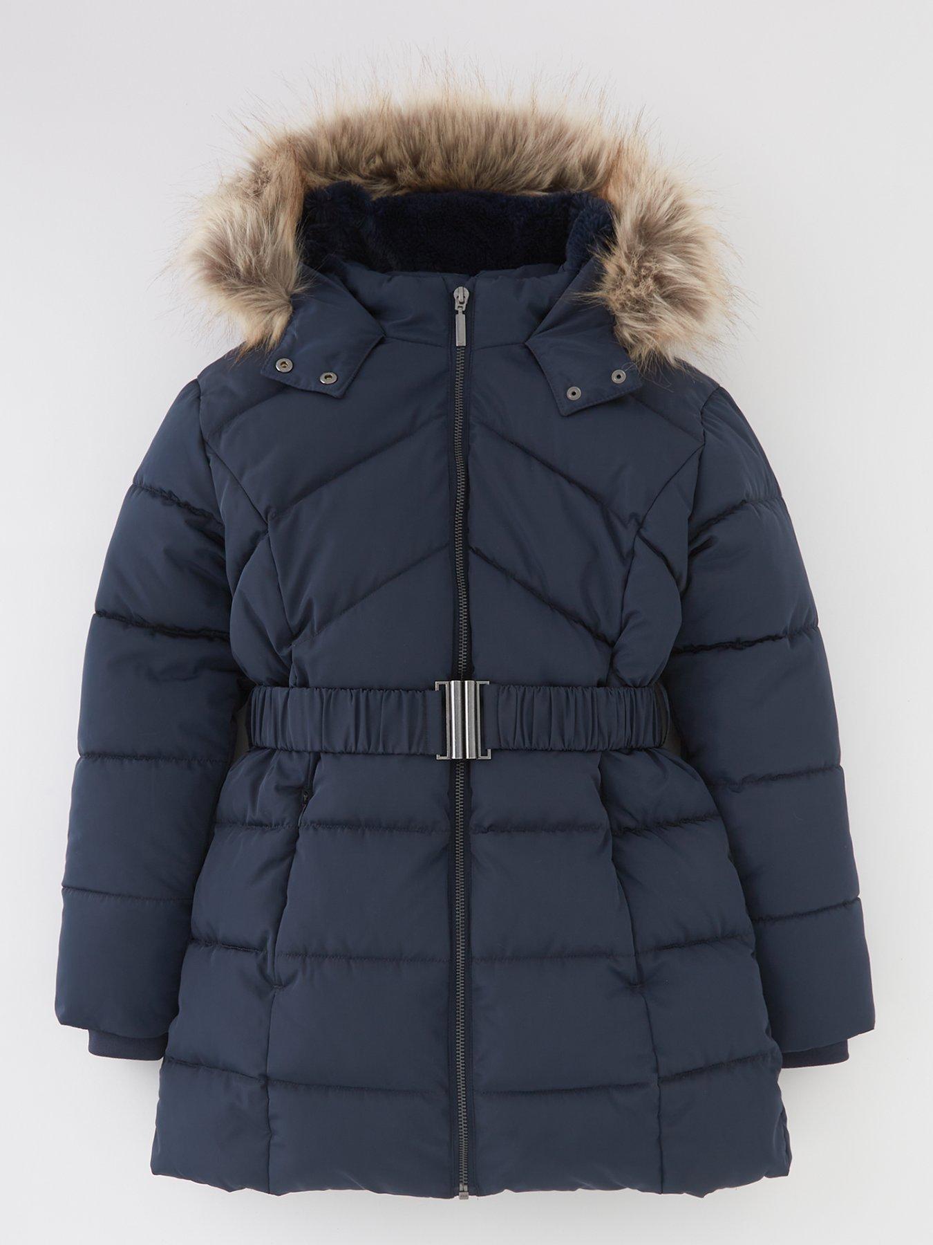 Girls navy school on sale coat