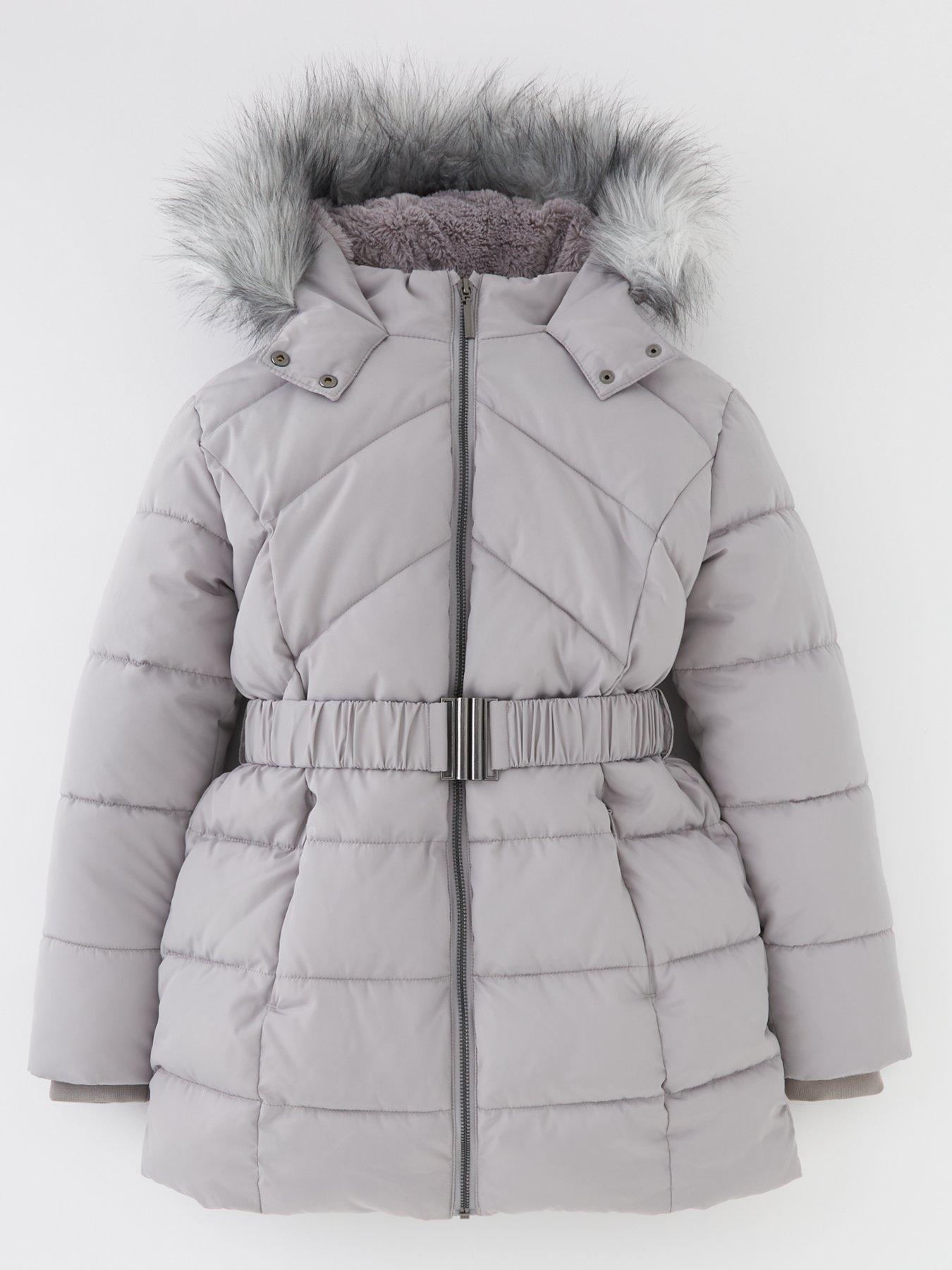 Girls grey 2025 padded coat