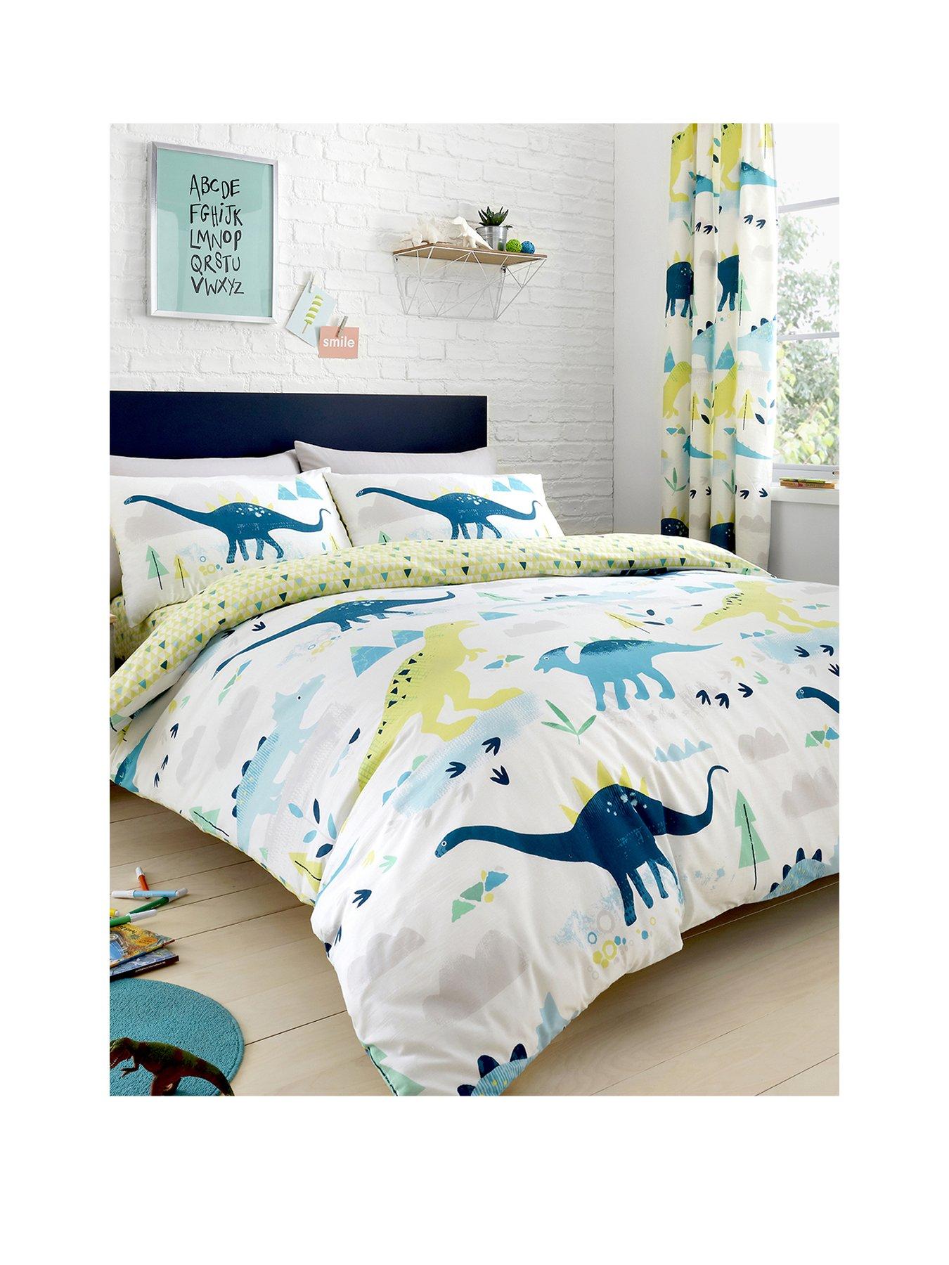 bedlam-dinosaur-glow-in-the-dark-single-duvet-set-multi