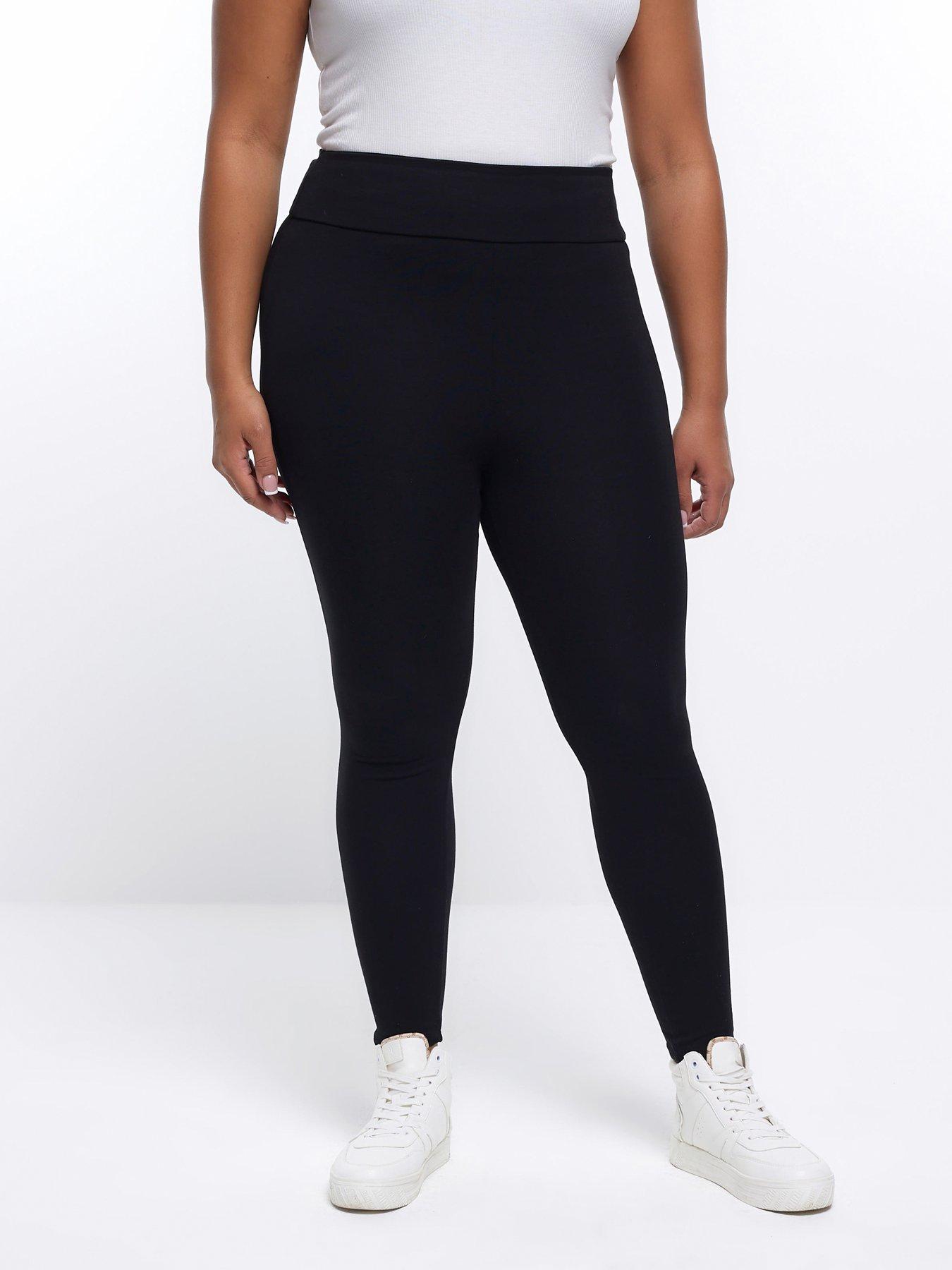 RI Plus High Waisted Jersey Legging - Black