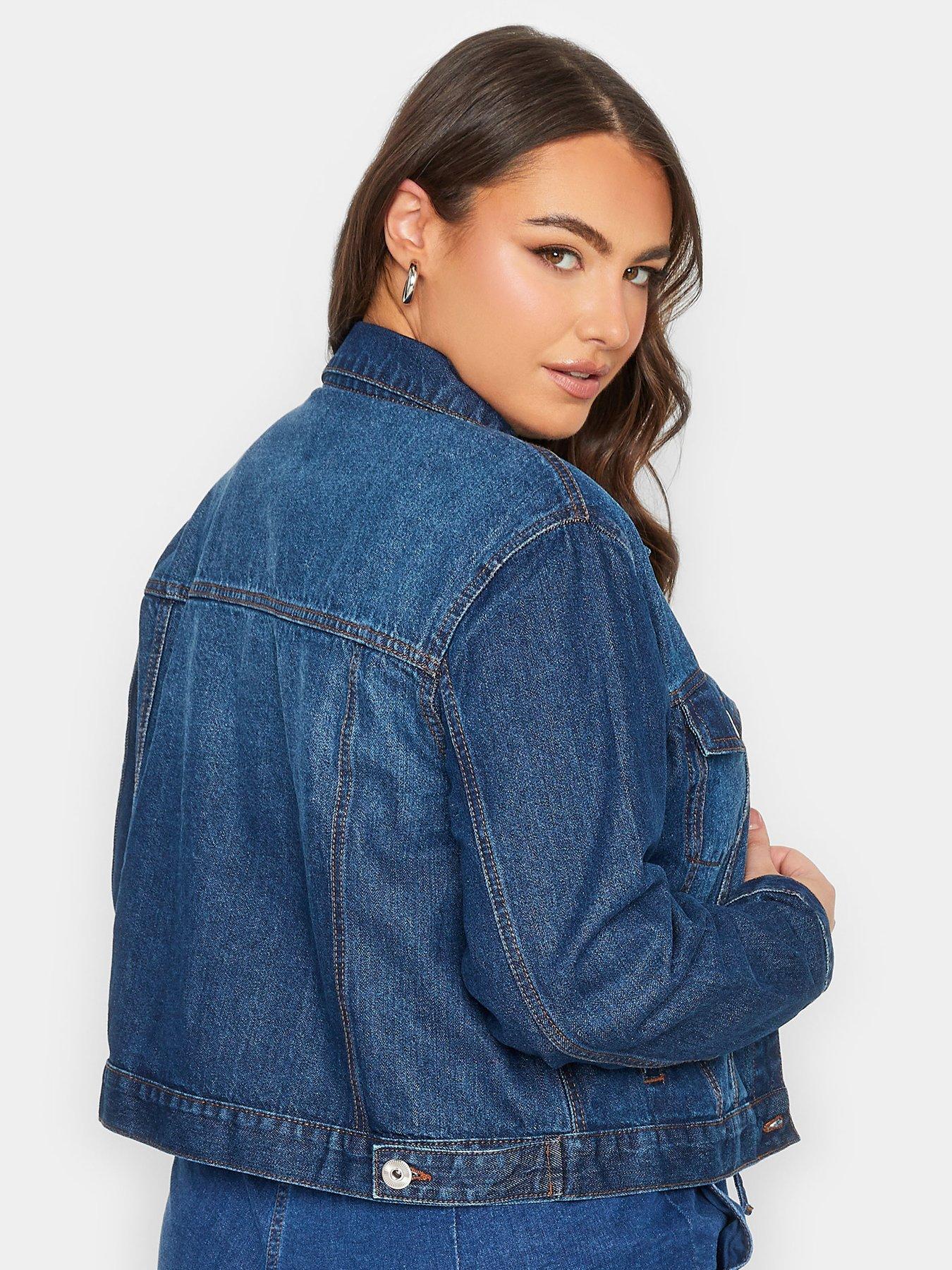 Image 2 of 4 of Yours Yours Classic Denim Jacket - Blue