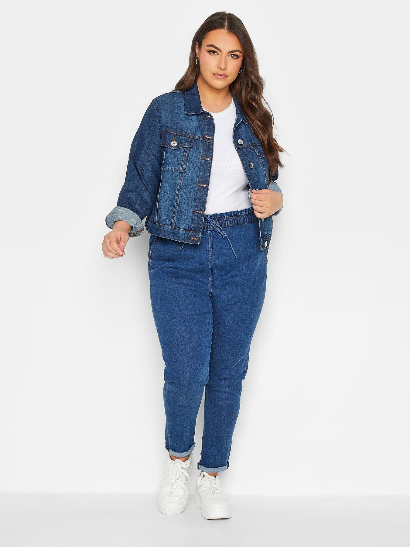 Image 3 of 4 of Yours Yours Classic Denim Jacket - Blue
