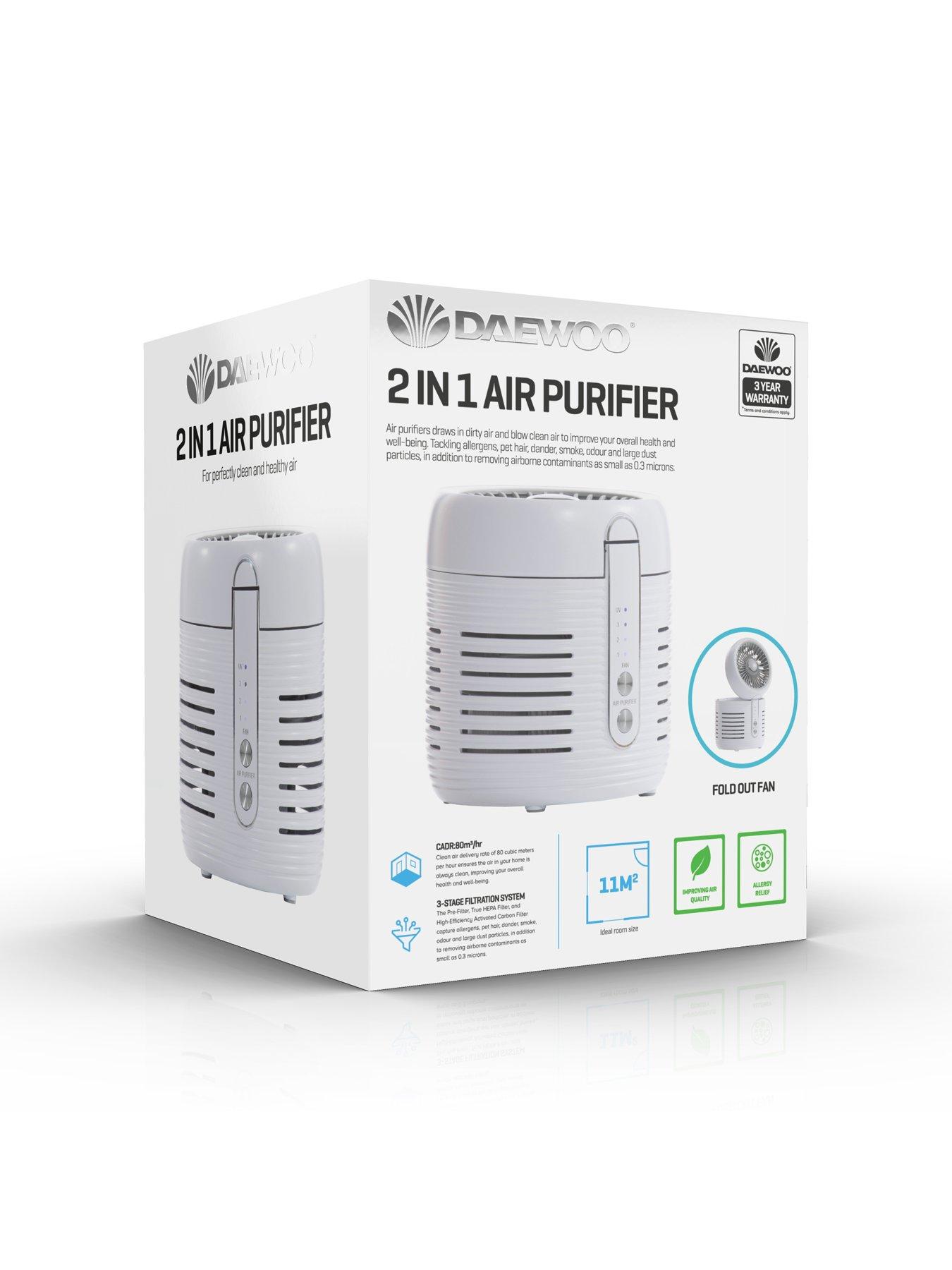 Image 2 of 6 of Daewoo 2-in-1 Air Purifier &amp; Fan