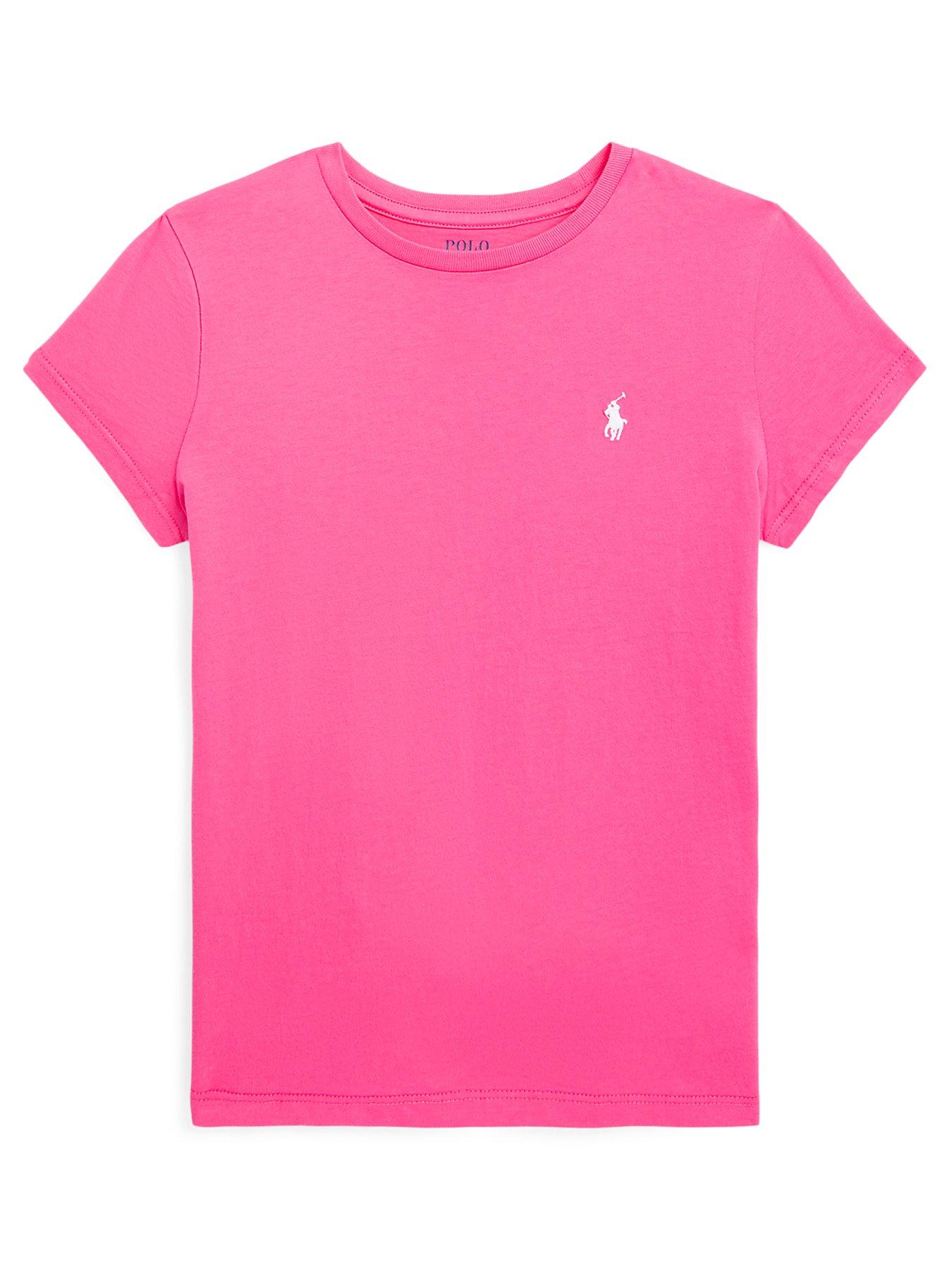 Ralph Lauren Girls Classic Short Sleeve T-Shirt - Desert Pink