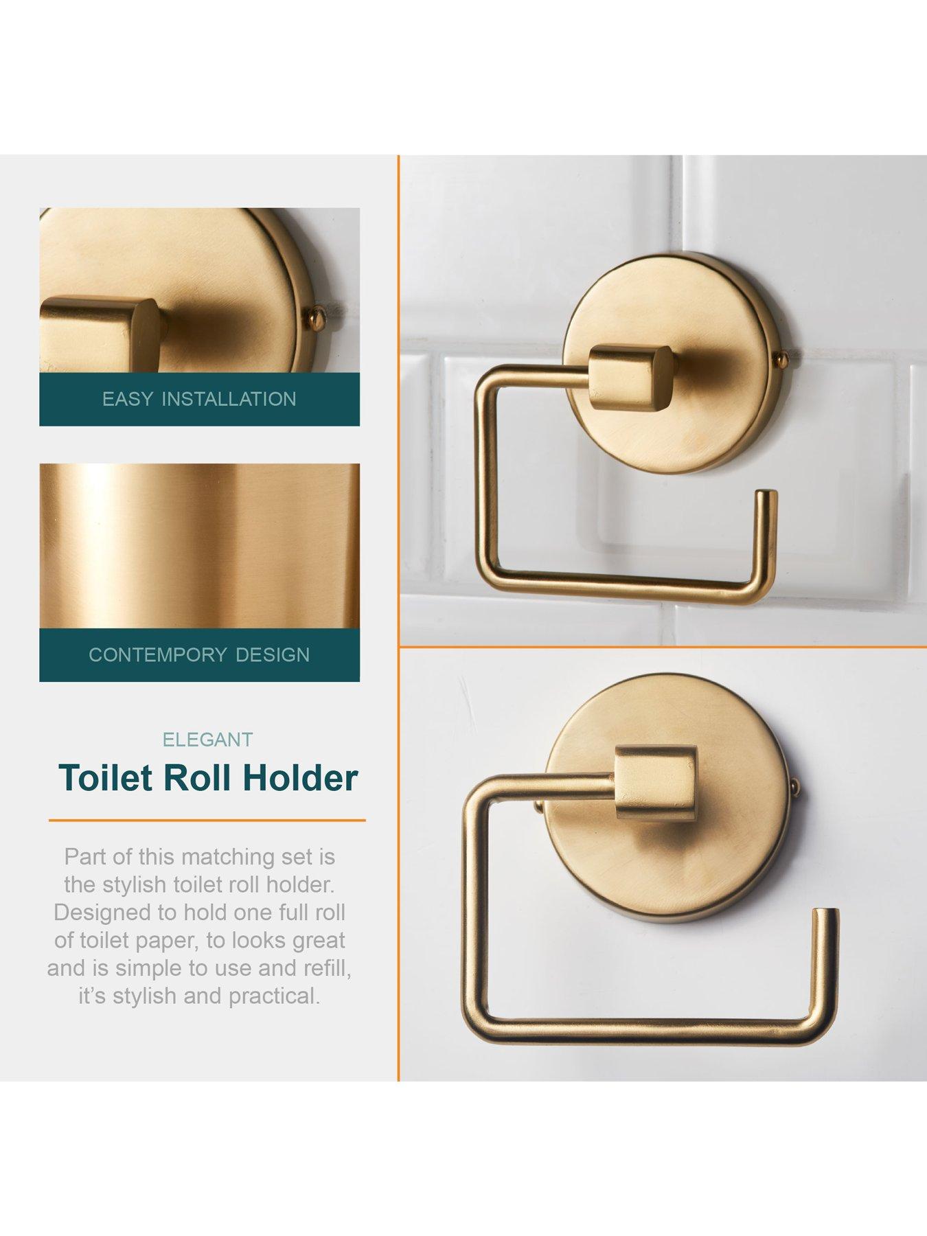 Our House 4-Piece Bathroom Fittings Set - Brass | Very Ireland