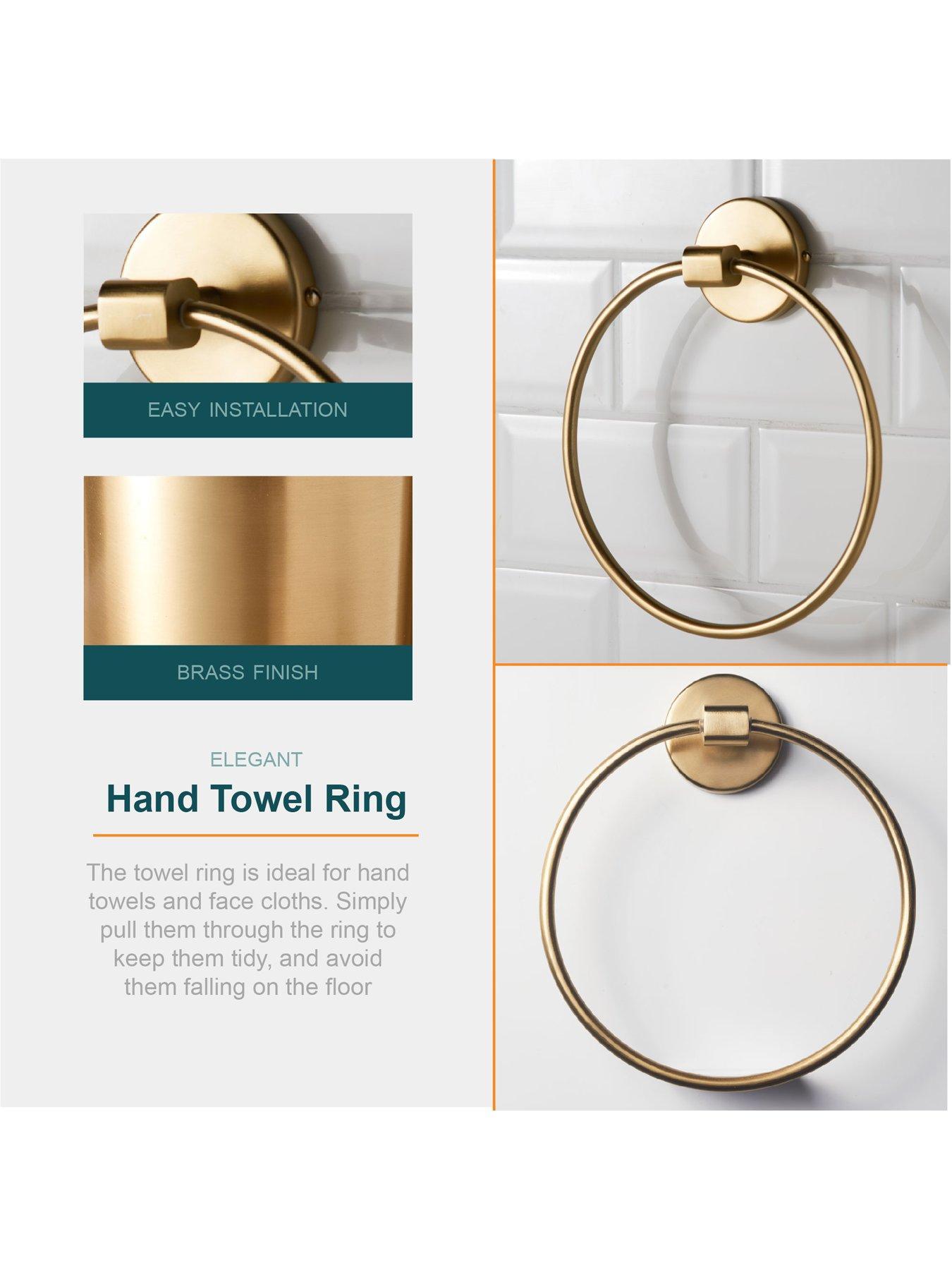 Our House 4-Piece Bathroom Fittings Set - Brass | Very Ireland