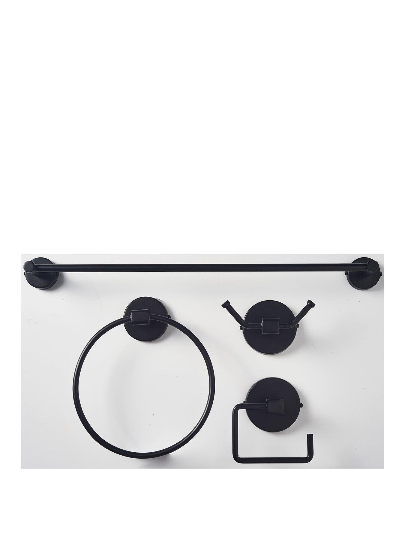 Our House 4-Piece Bathroom Fittings Set - Black | Very Ireland