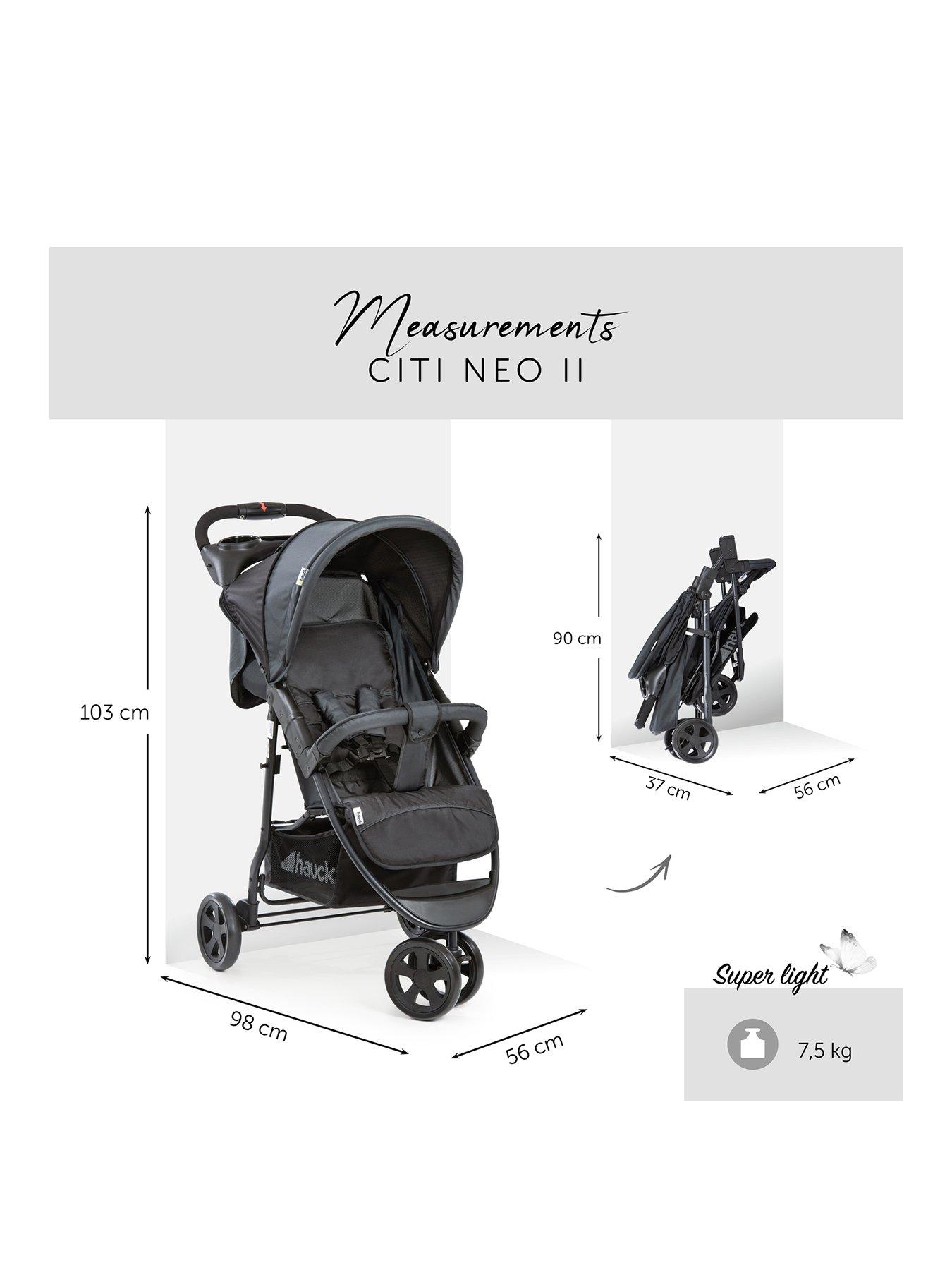 hauck-hauck-citi-neo-ii-pushchair-caviarstonestillFront