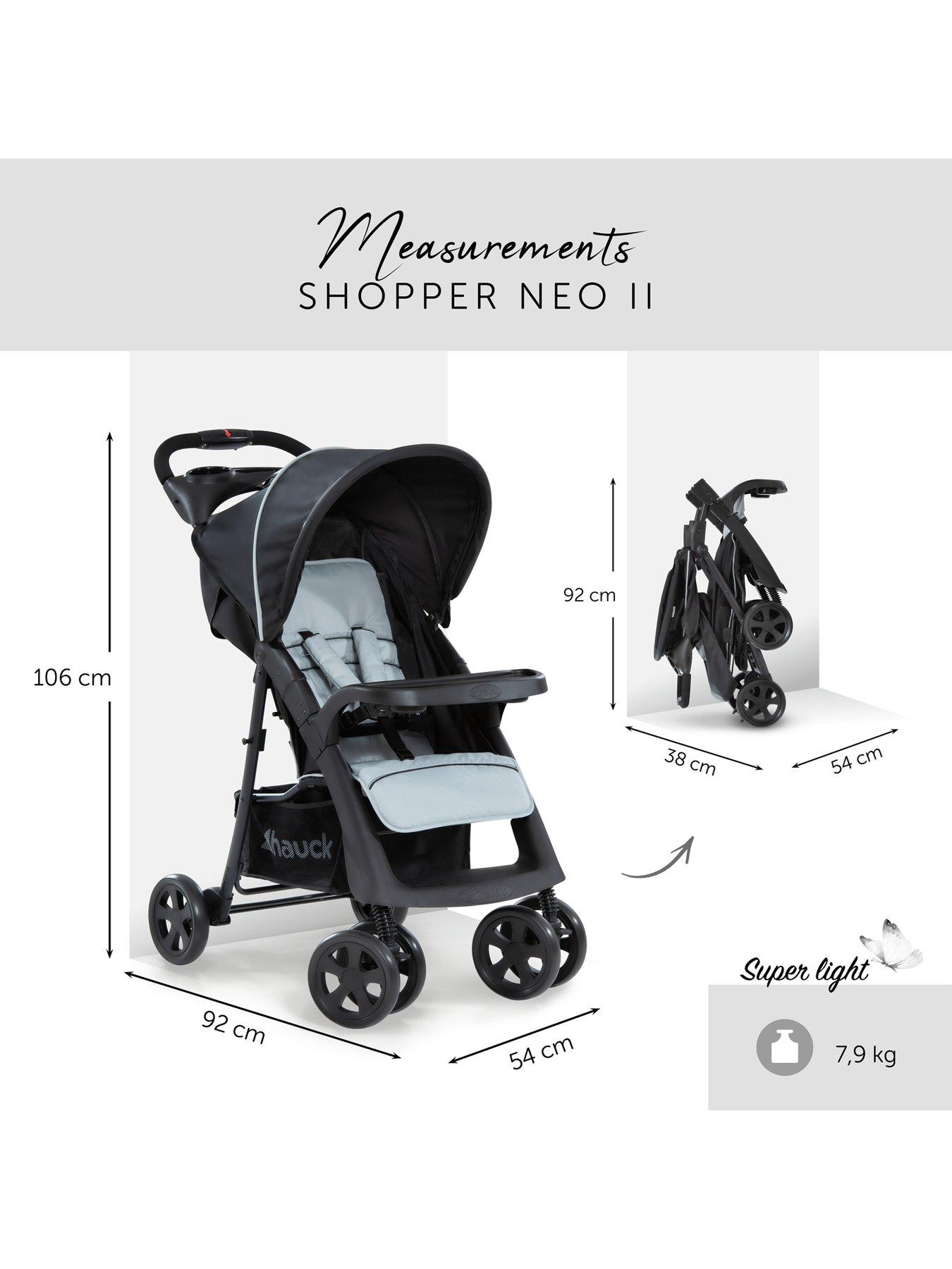 Image 4 of 8 of Hauck Hauck Shopper Neo II Pushchair - Caviar/Silver