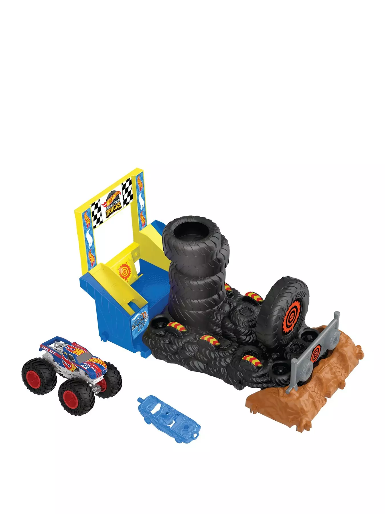 Hot Wheels Monster Trucks 5-Alarm Big Air Breakout Smash the Tower