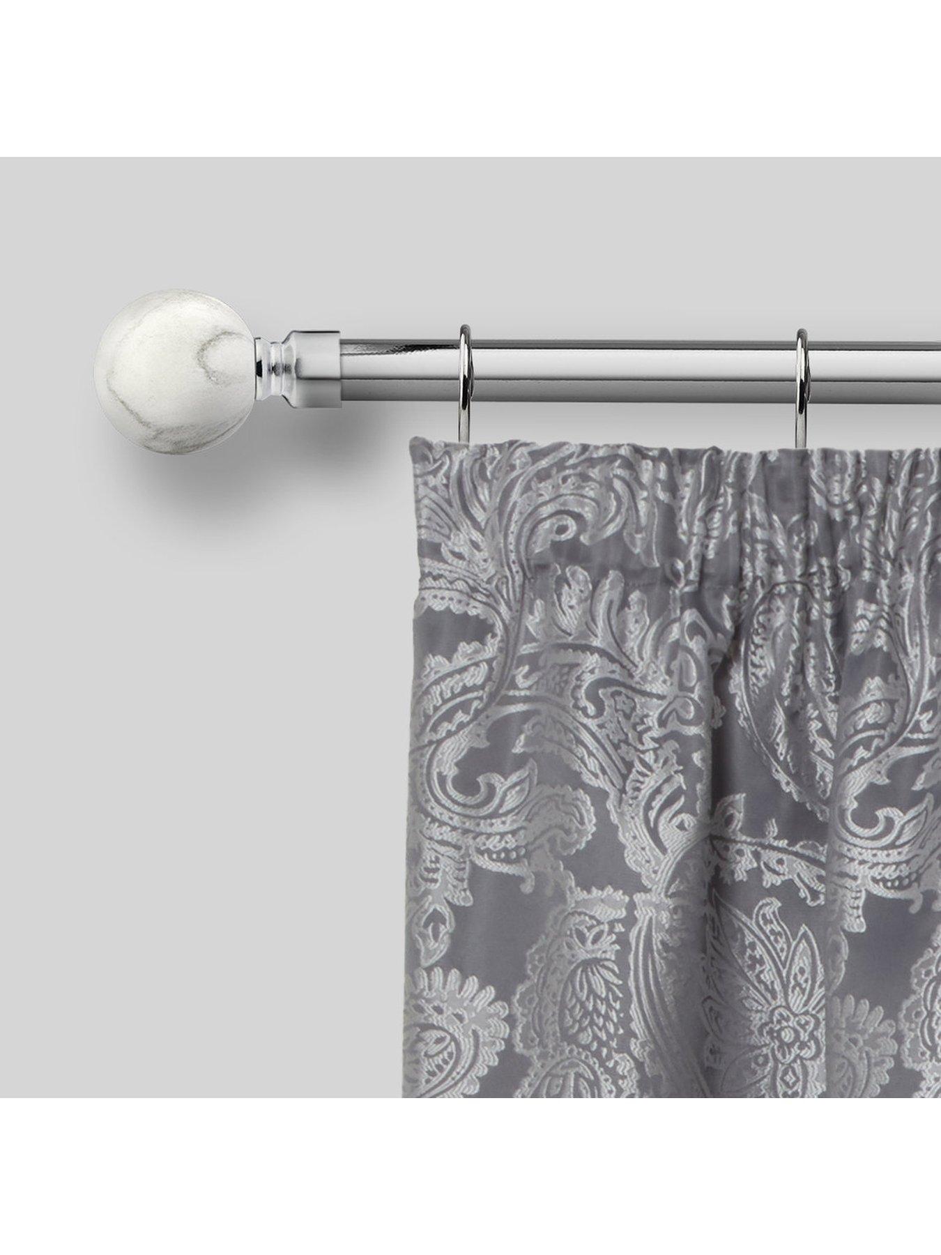 Image 2 of 4 of The Very Collection Extendable Curtain Pole Kit with Marble Ball Finials