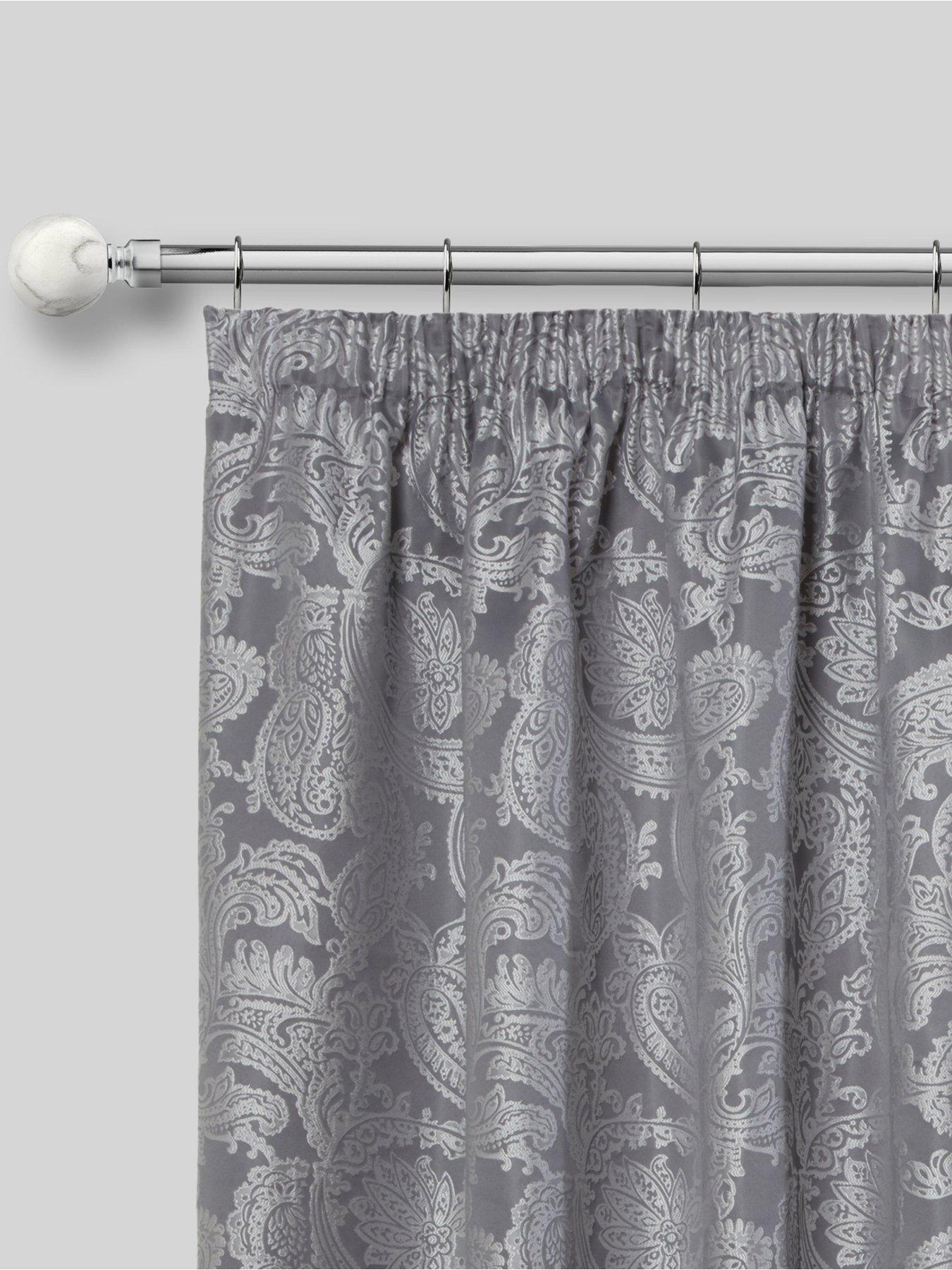 Image 4 of 4 of The Very Collection Extendable Curtain Pole Kit with Marble Ball Finials