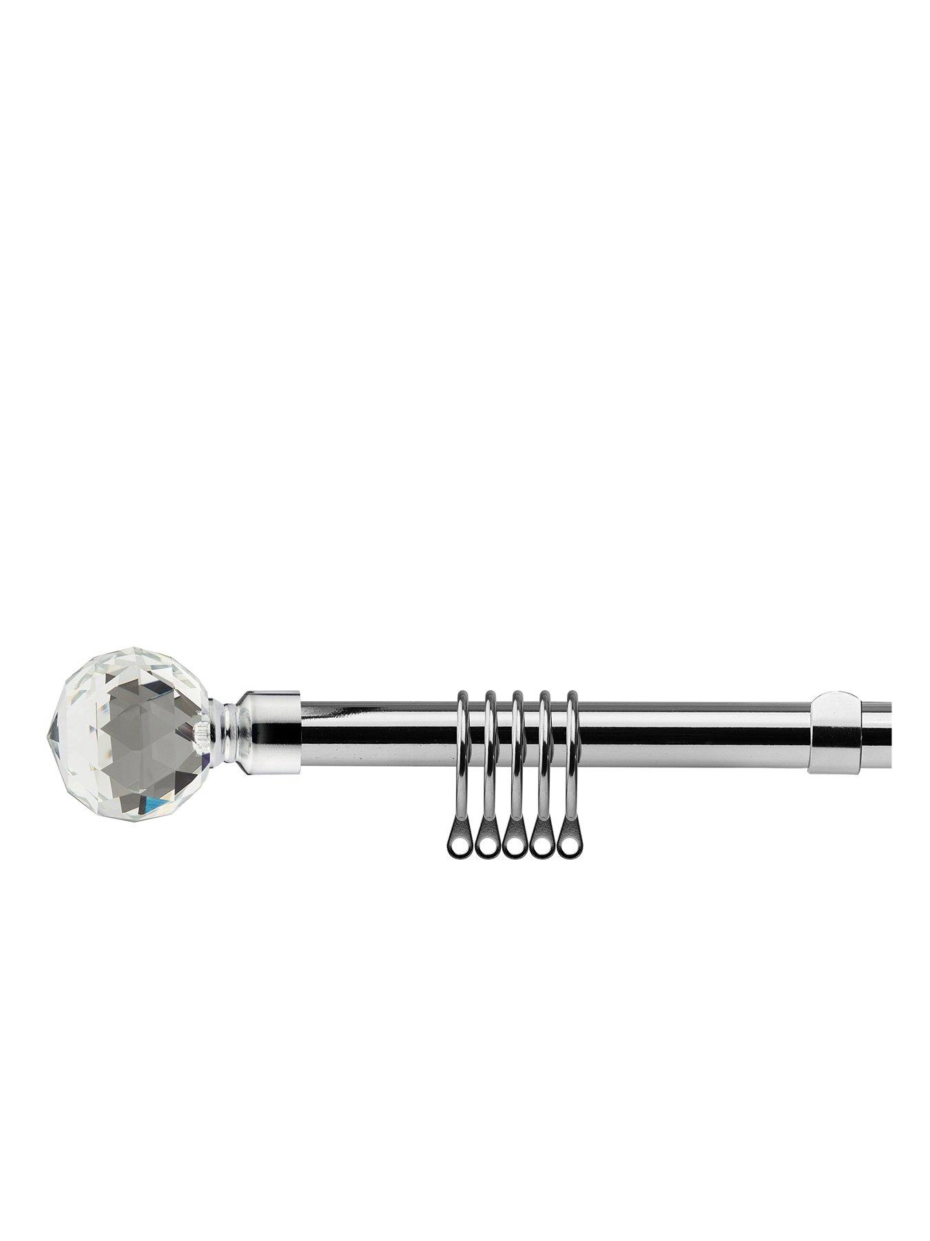 the-very-collection-extendable-curtain-pole-kit-with-crystal-finialsnbsp