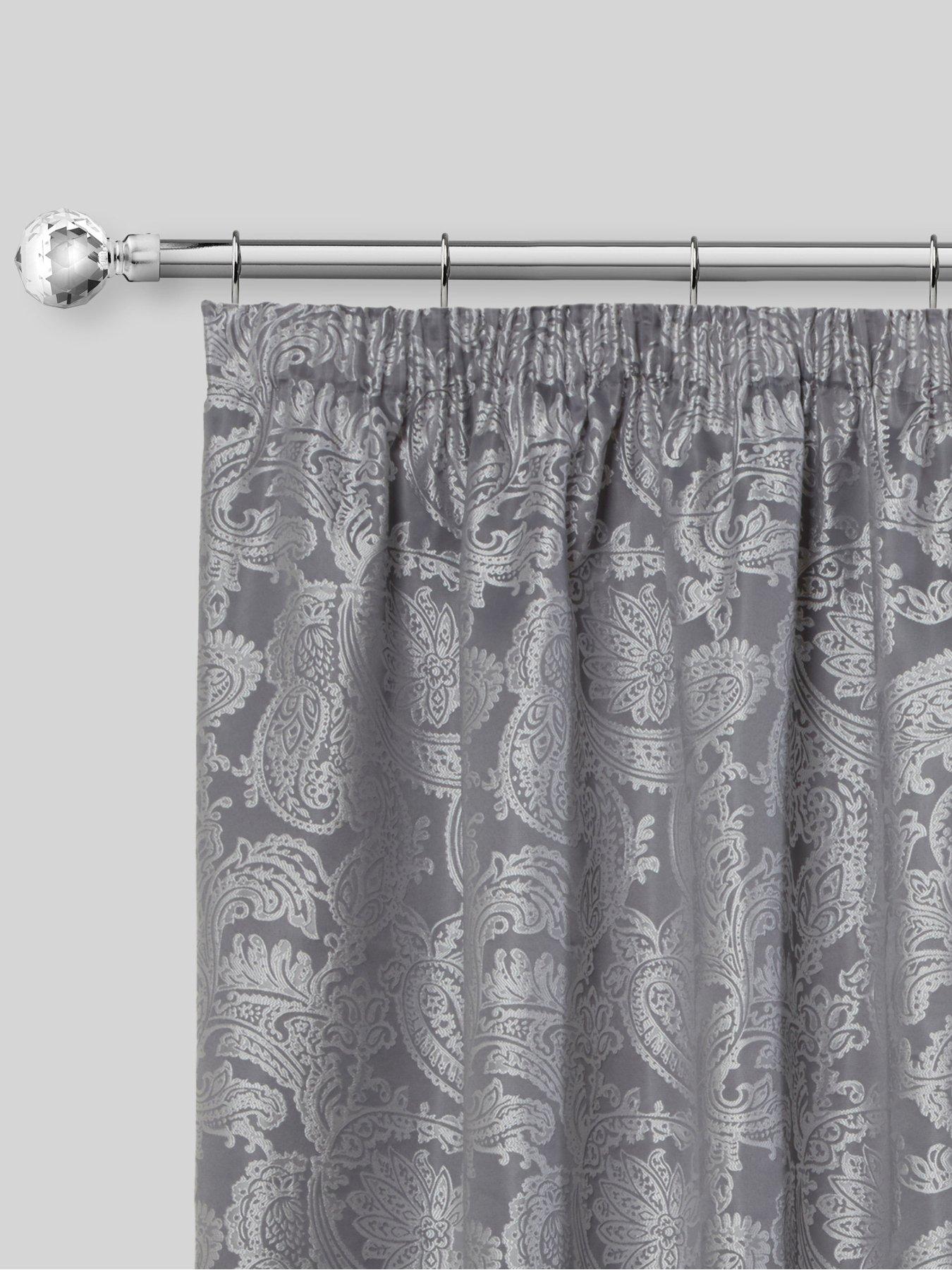 Image 4 of 4 of The Very Collection Extendable Curtain Pole Kit with Crystal Finials&nbsp;