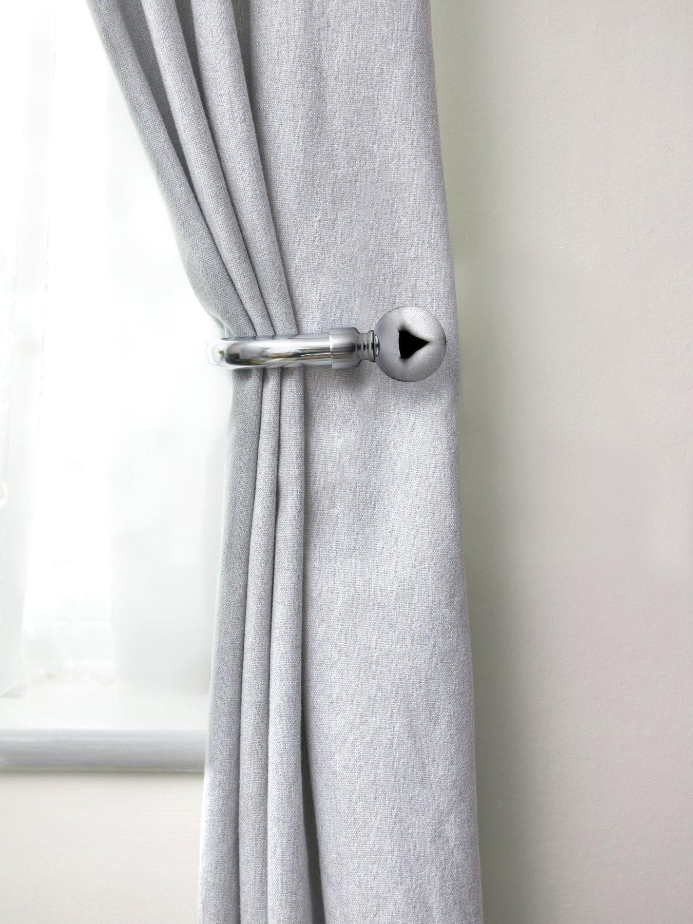 Image 4 of 4 of The Very Collection Set of 2 Ball Finial Curtain Holdbacks