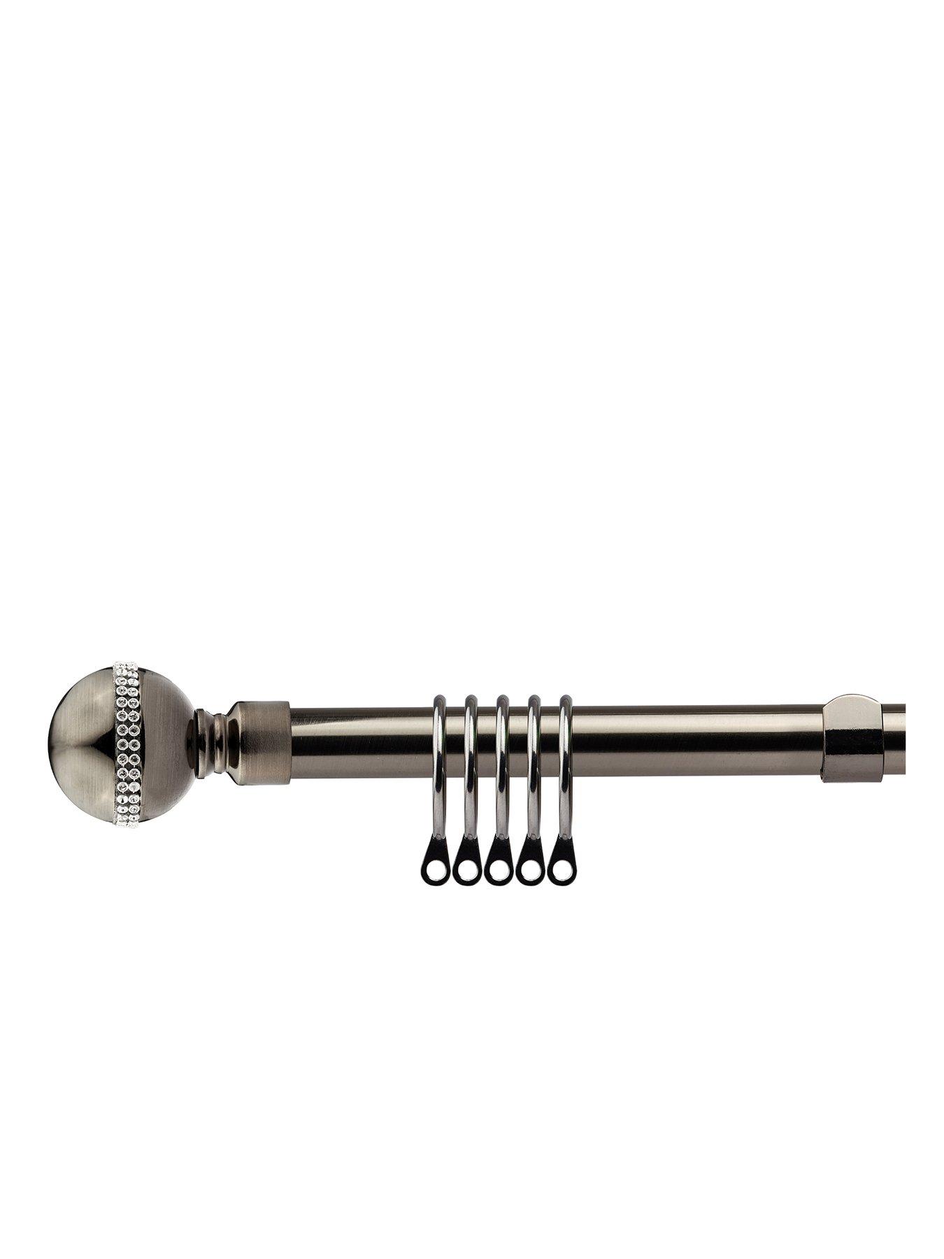 the-very-collection-extendable-curtain-pole-kit-with-bling-finials