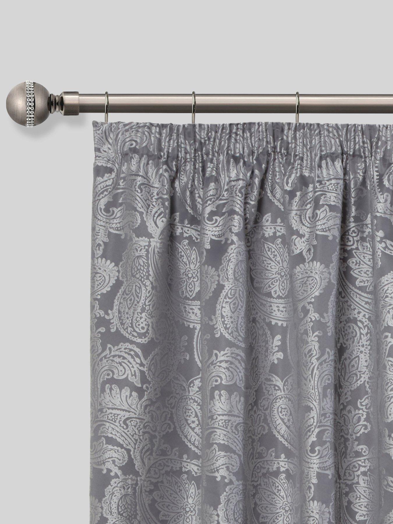 Image 4 of 4 of Very Home Extendable Curtain Pole Kit with Bling Finials