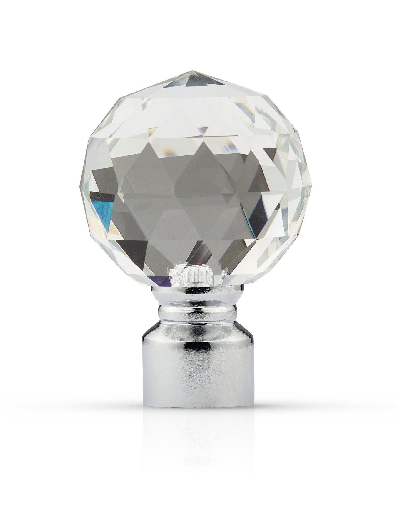 Image 2 of 4 of The Very Collection Set of 2 Crystal Finial Curtain Holdbacks