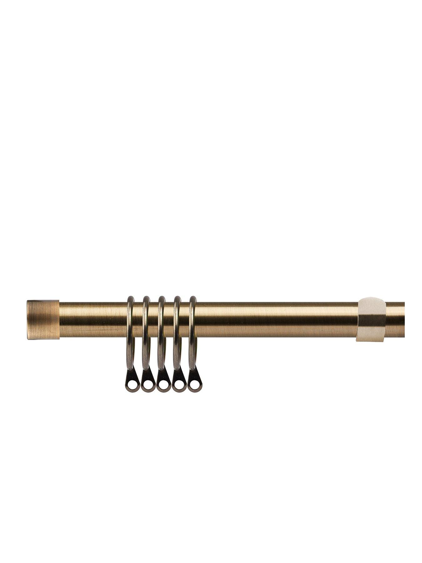 undefined Stud End Finial Extendable Curtain Pole