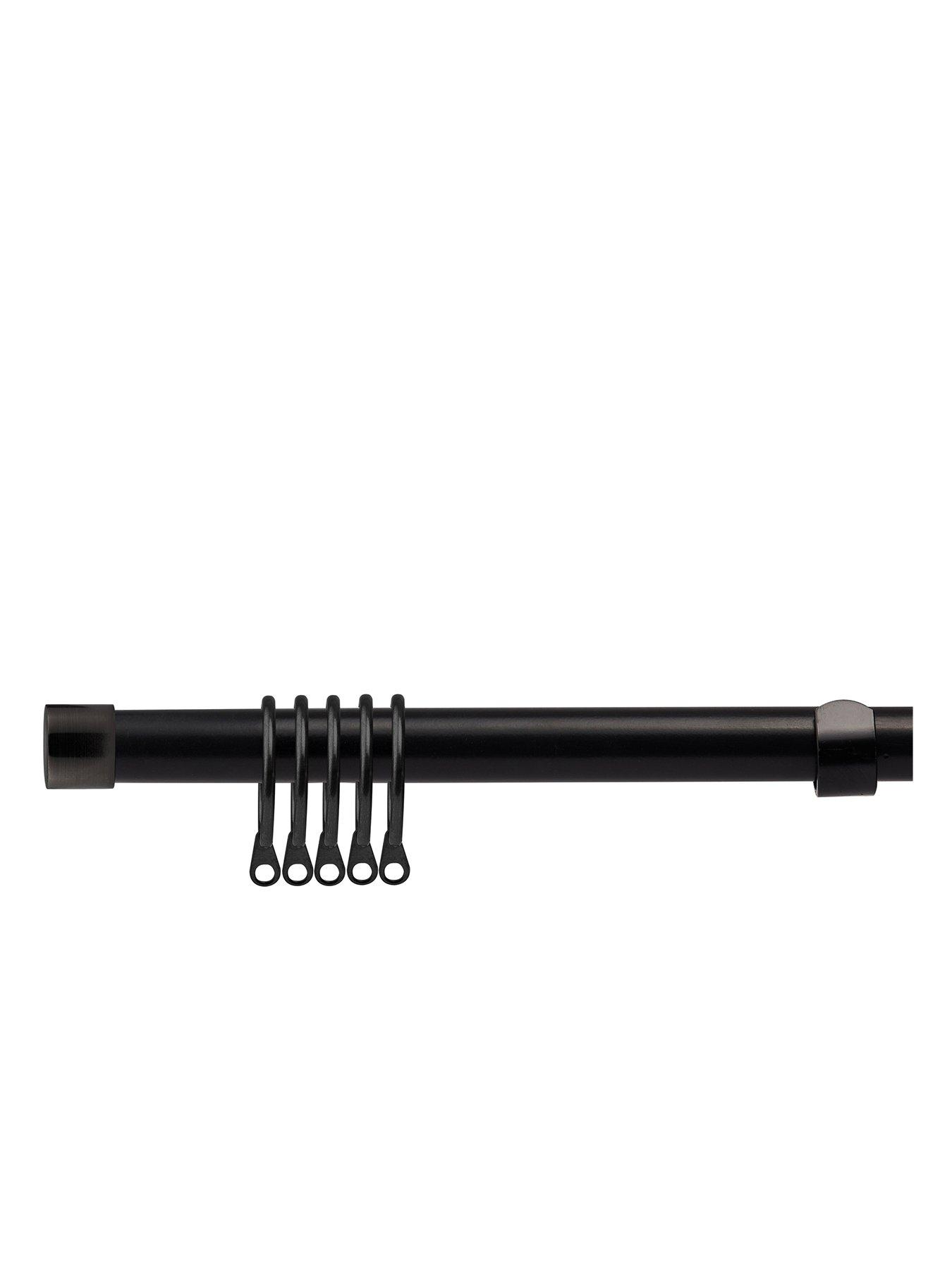 undefined Stud End Finial Extendable Curtain Pole