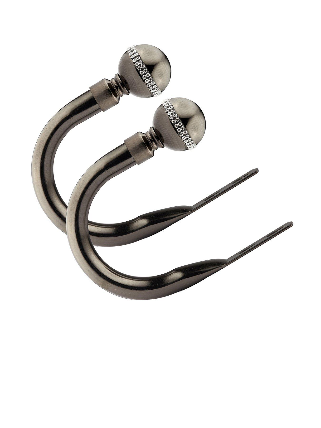 Very Home Set of 2 Bling Finial Curtain Holdbacks