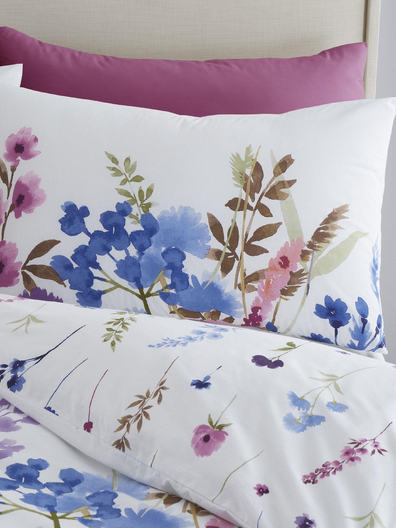 Catherine Lansfield Bedding Fresh Floral Duvet Cover Set with Pillowcase  Bright