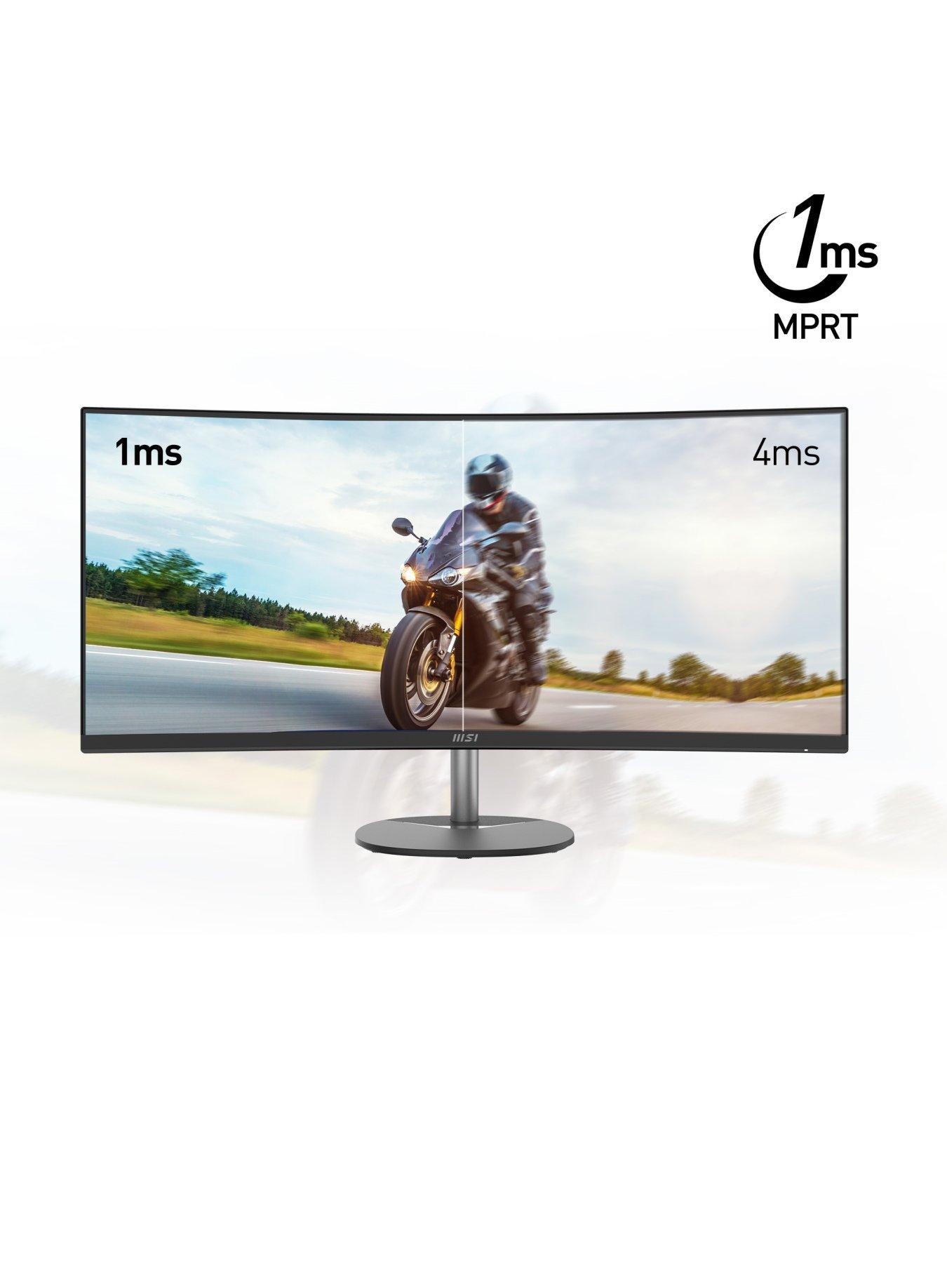 Image 4 of 7 of MSI PRO MP341CQ 34-inch, Quad HD, 100Hz, AMD Freesync, Curved Gaming Monitor with Built-in Speakers