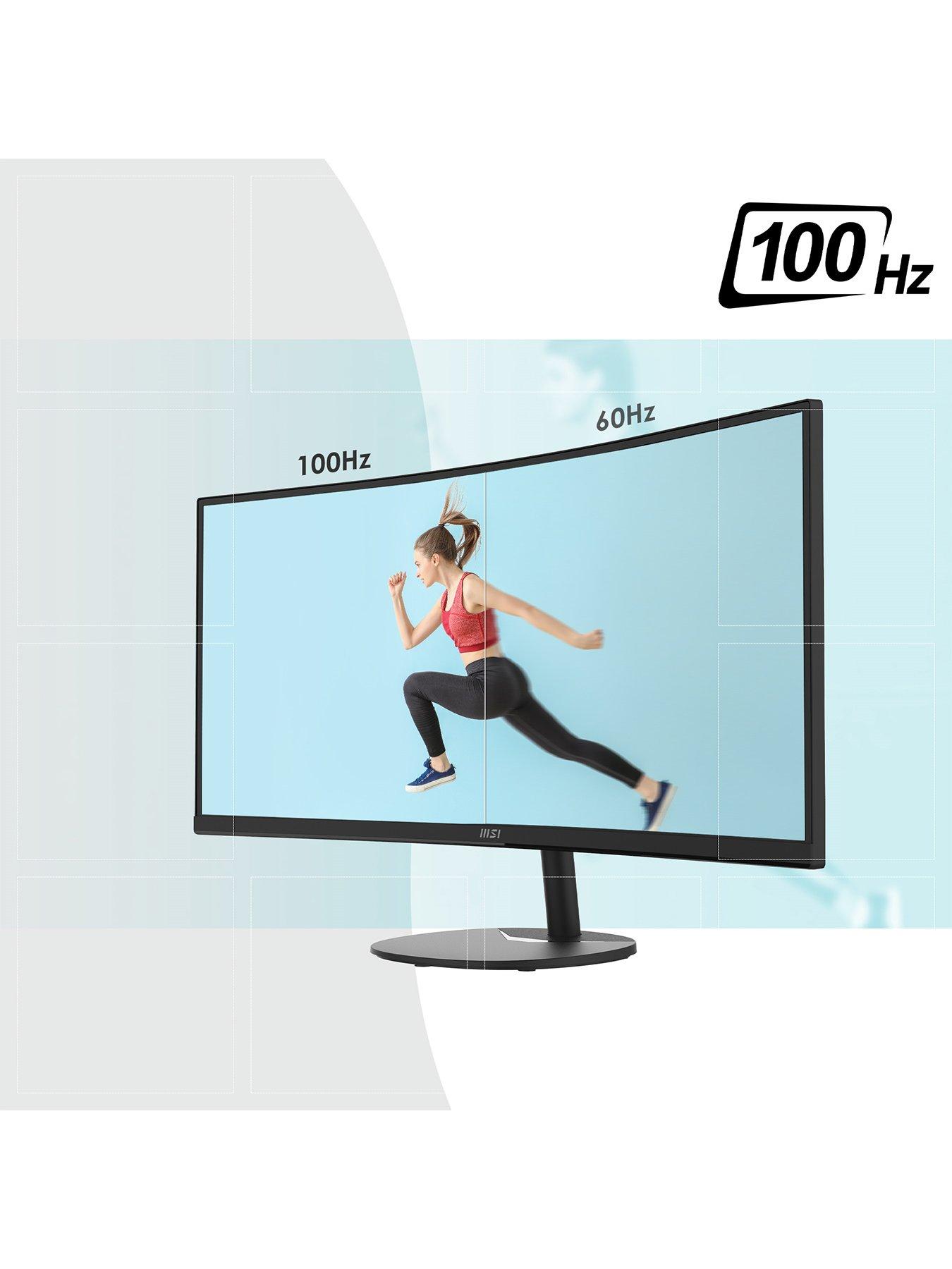 Image 5 of 7 of MSI PRO MP341CQ 34-inch, Quad HD, 100Hz, AMD Freesync, Curved Gaming Monitor with Built-in Speakers