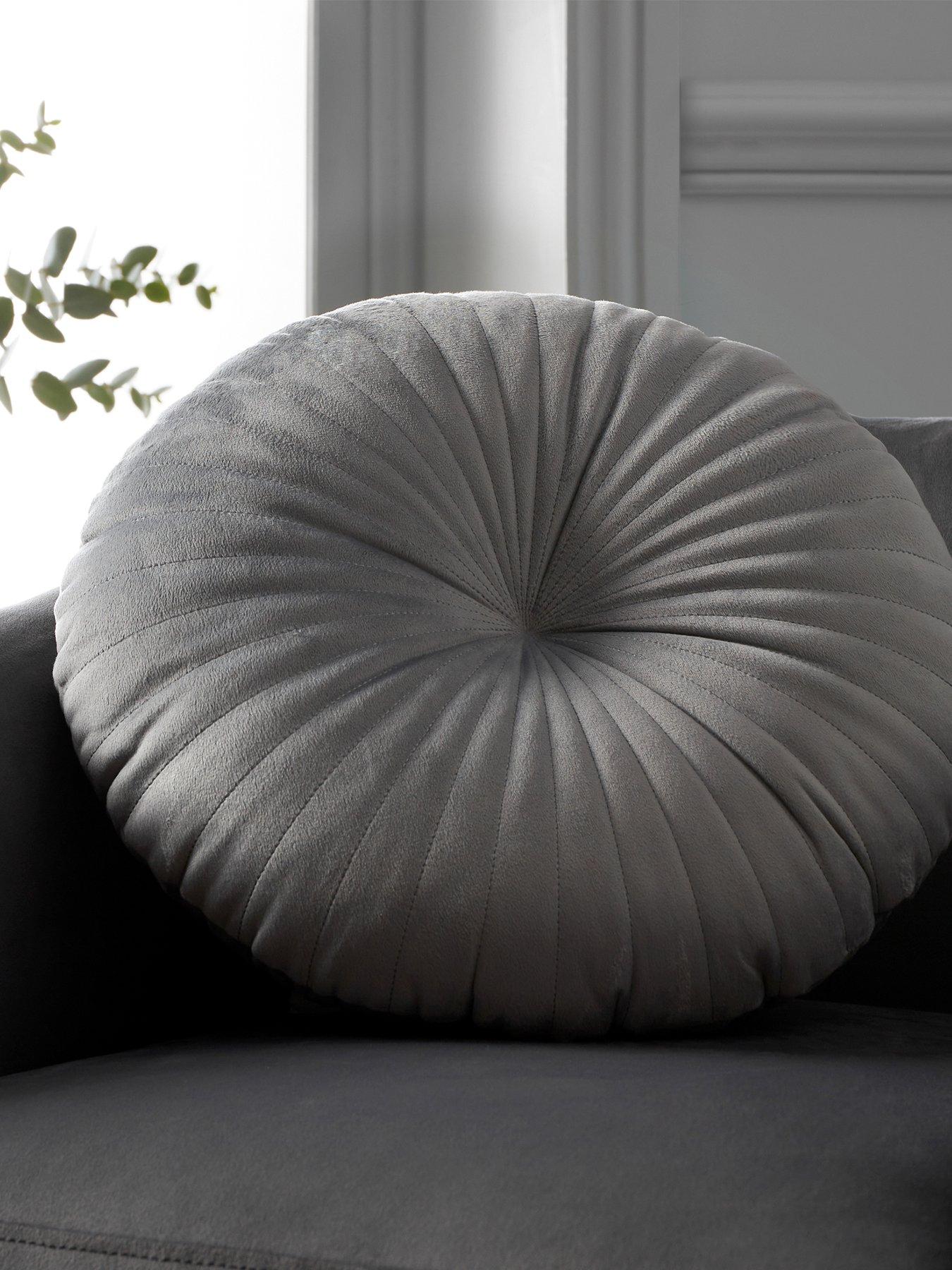 catherine-lansfield-round-filled-cushion-grey