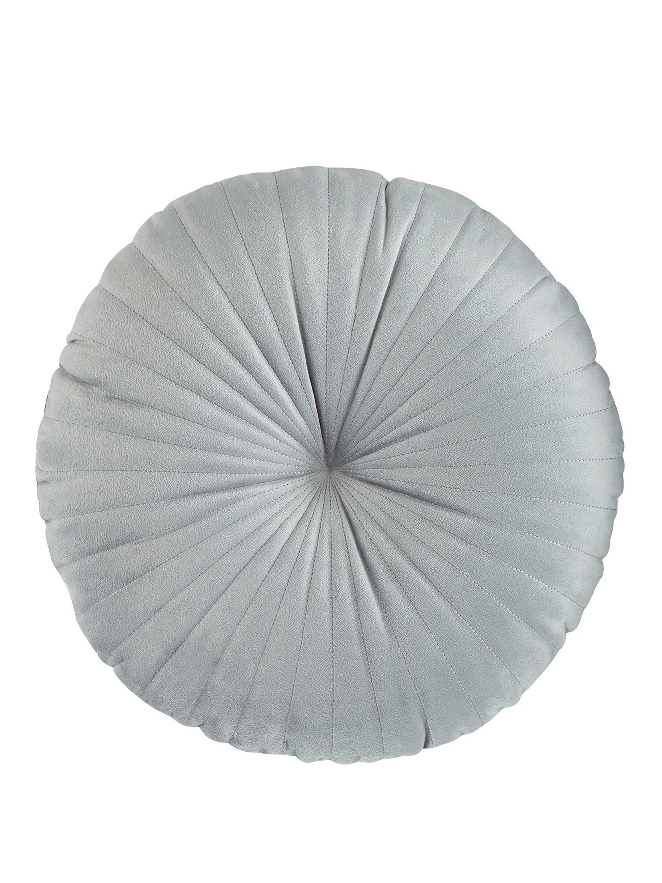 catherine-lansfield-round-filled-cushion-greystillFront