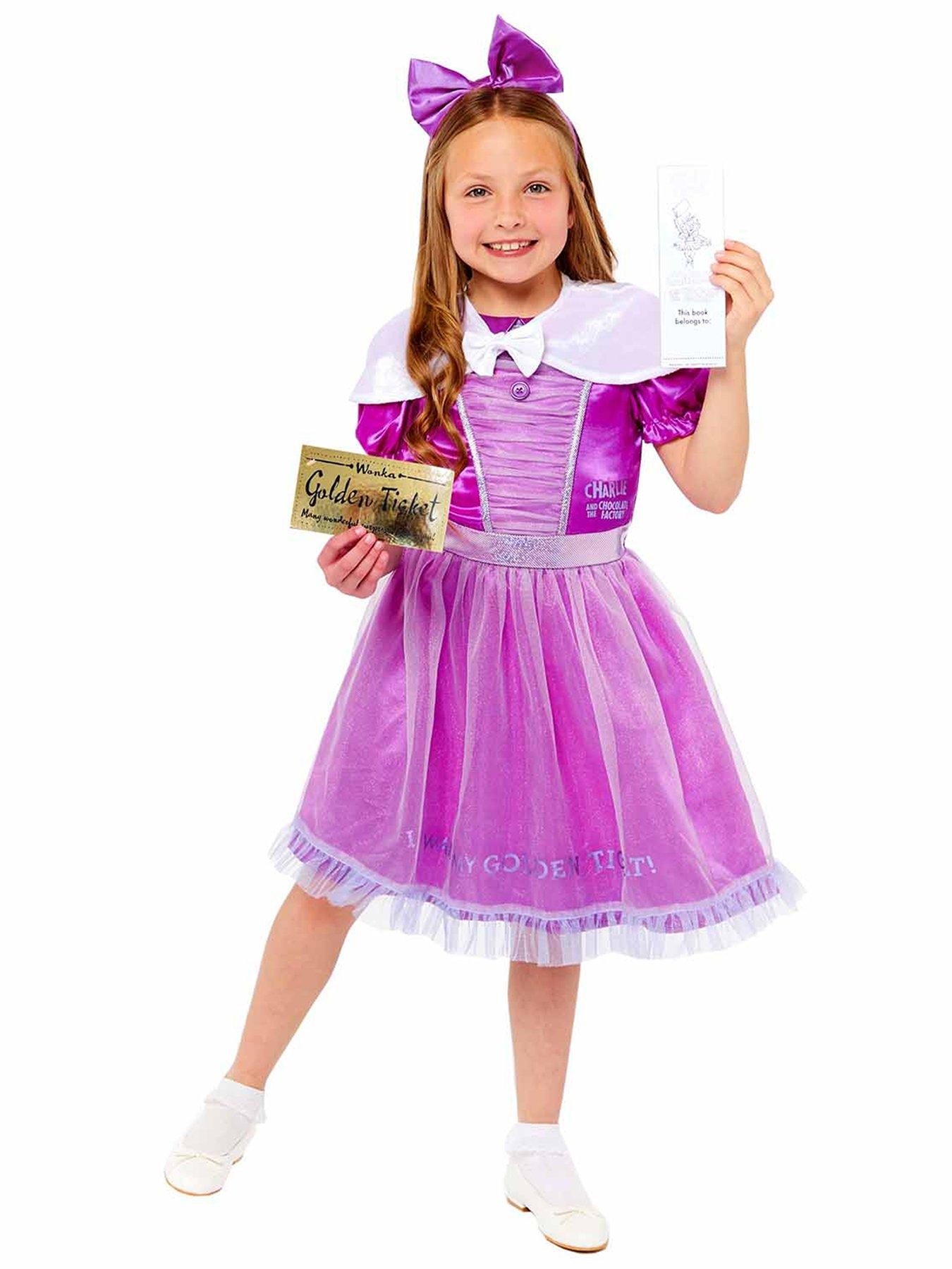 Image of Roald Dahl Classic Veruca Salt Costume